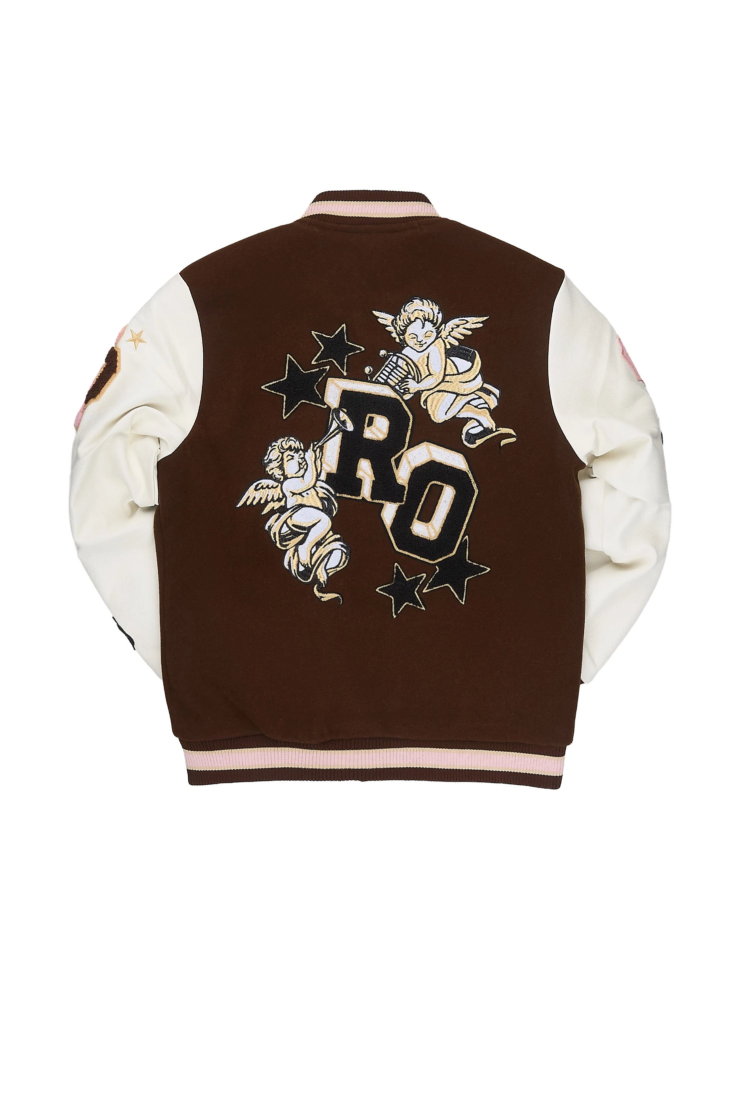 Girls Championa Brown Varsity Jacket