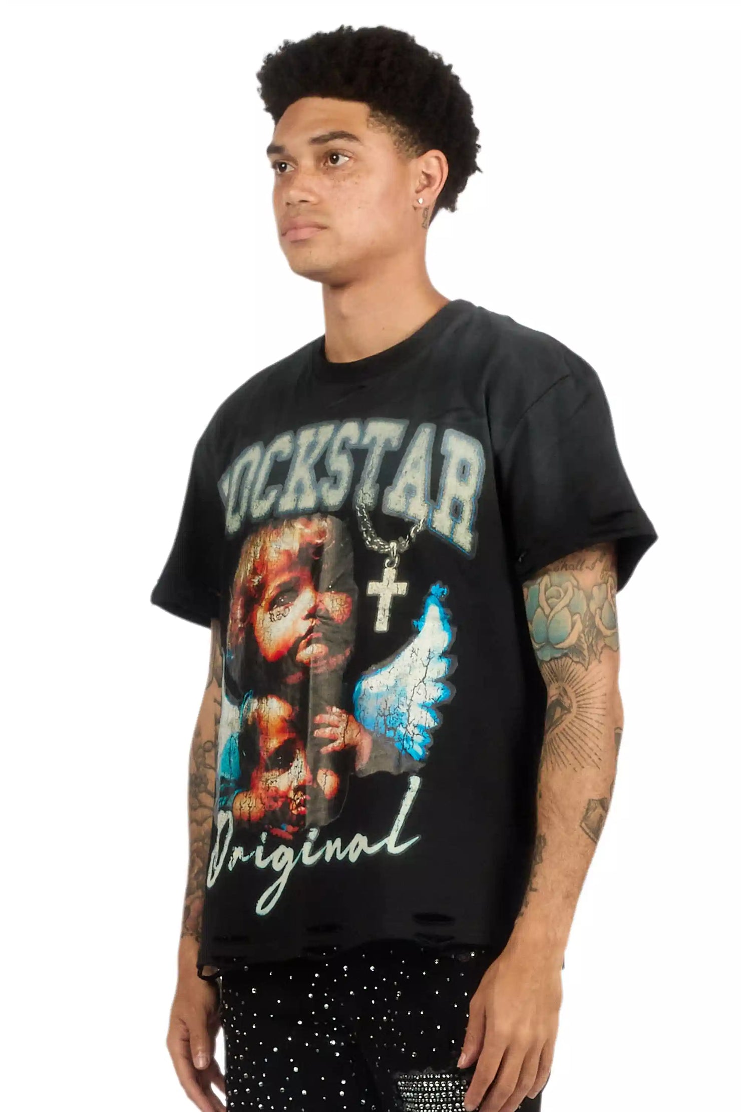 Dieter Black Oversized Graphic T-Shirt