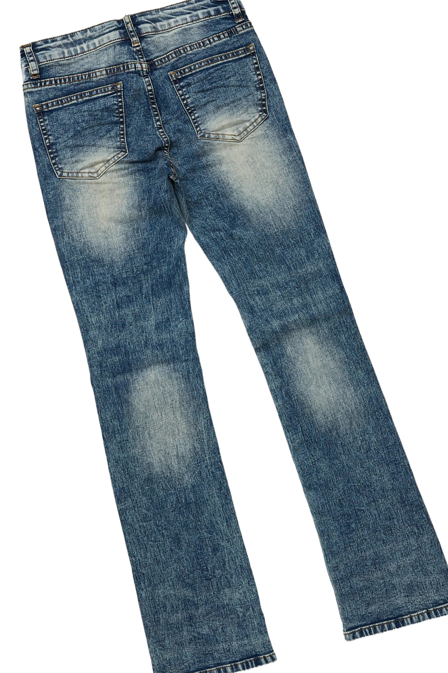 Boys Nadir Grey T-Shirt/Stacked Flare Jean Set