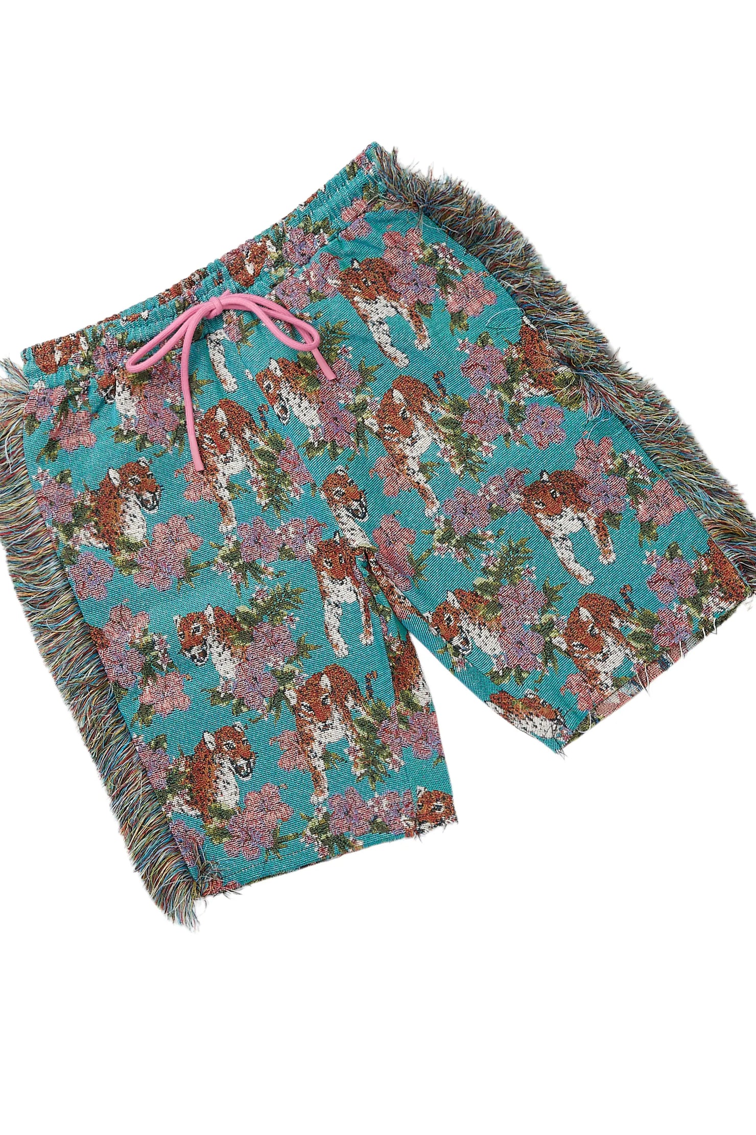 Alexsia White/Blue T-Shirt Short Set