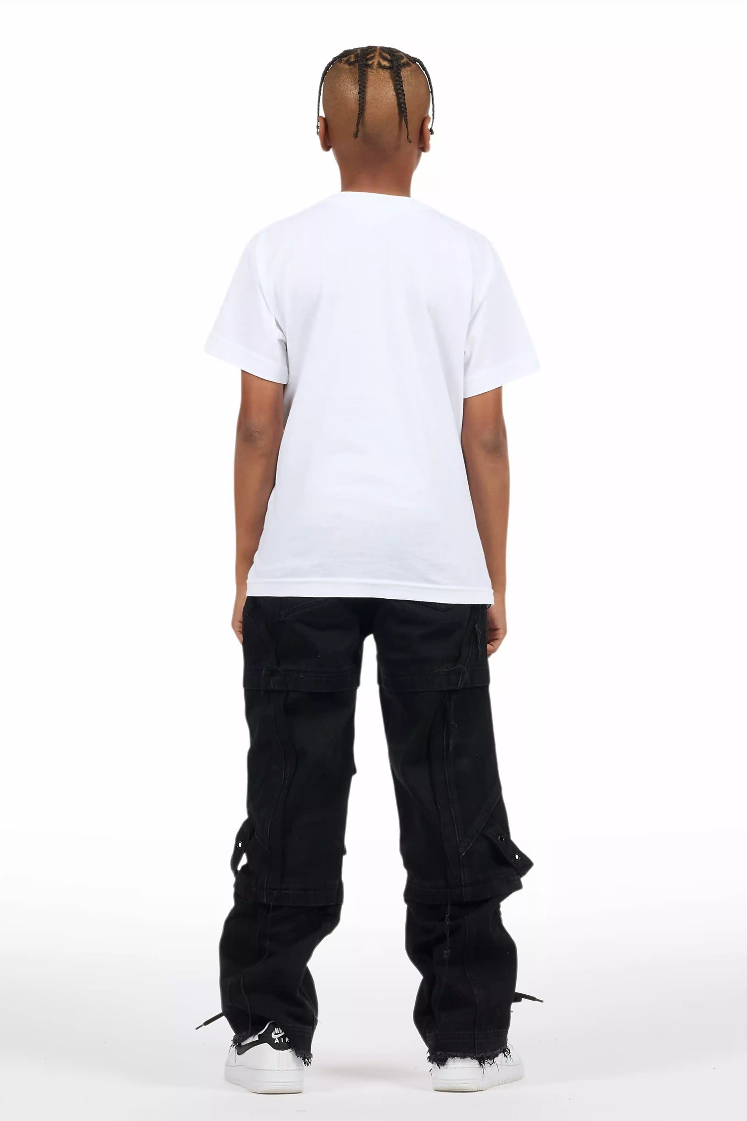 Boys Three Maxi Jet Black Baggy Fit Jean