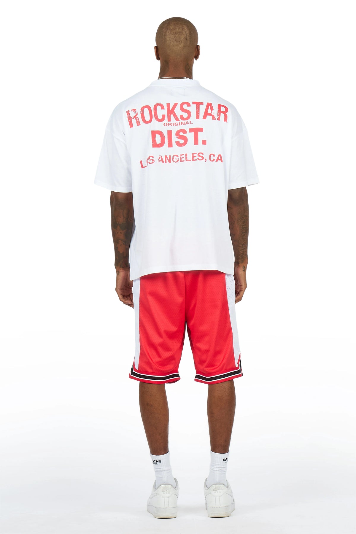 Suzano White/Red T-Shirt/Short Set