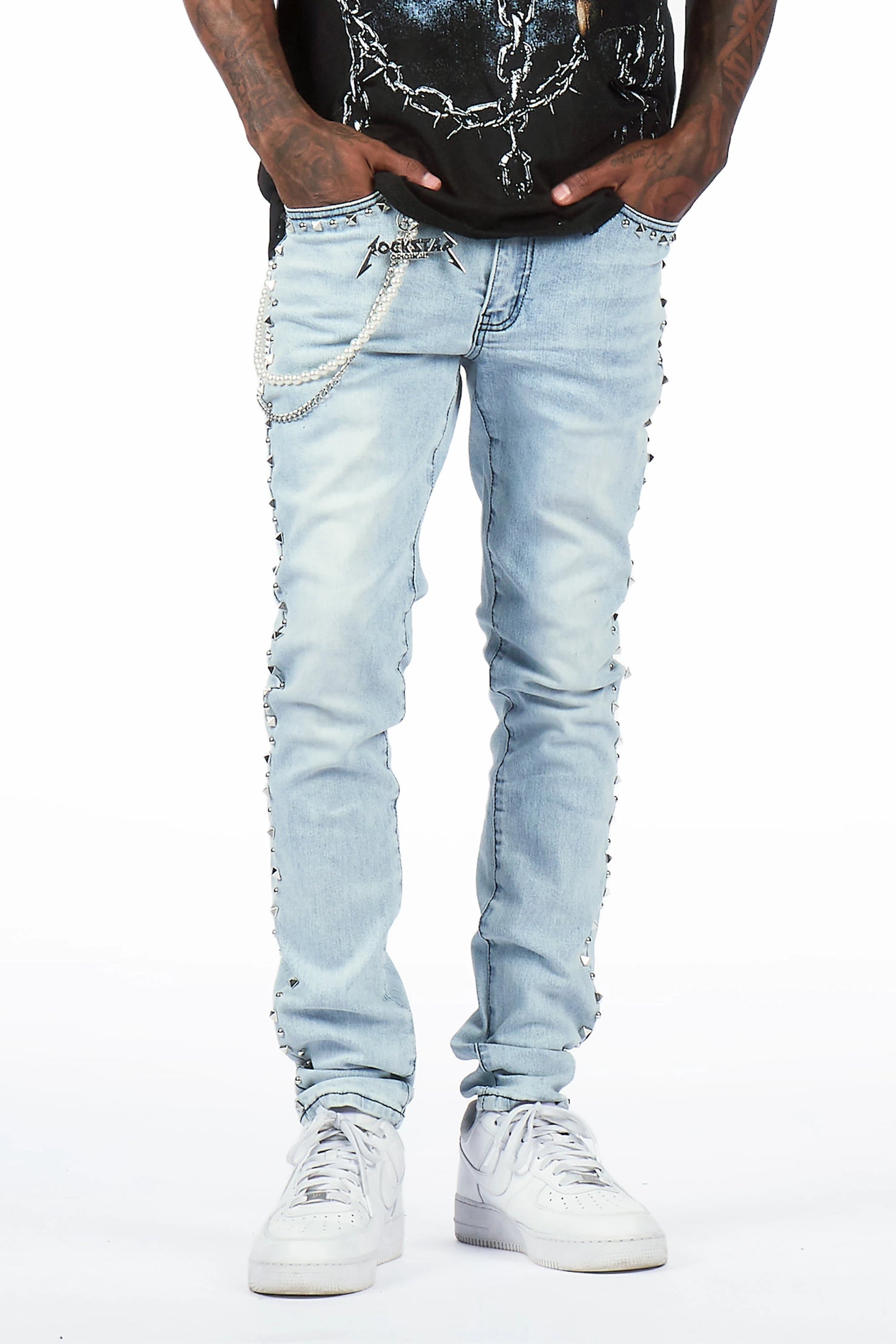 Tyce Light Blue Pearl Slim Fit Jean