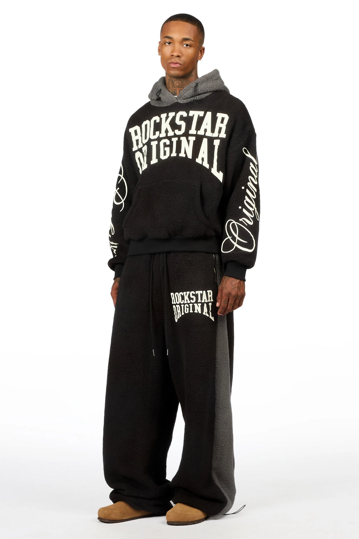 Divino Black Hoodie/Jogger Track Set