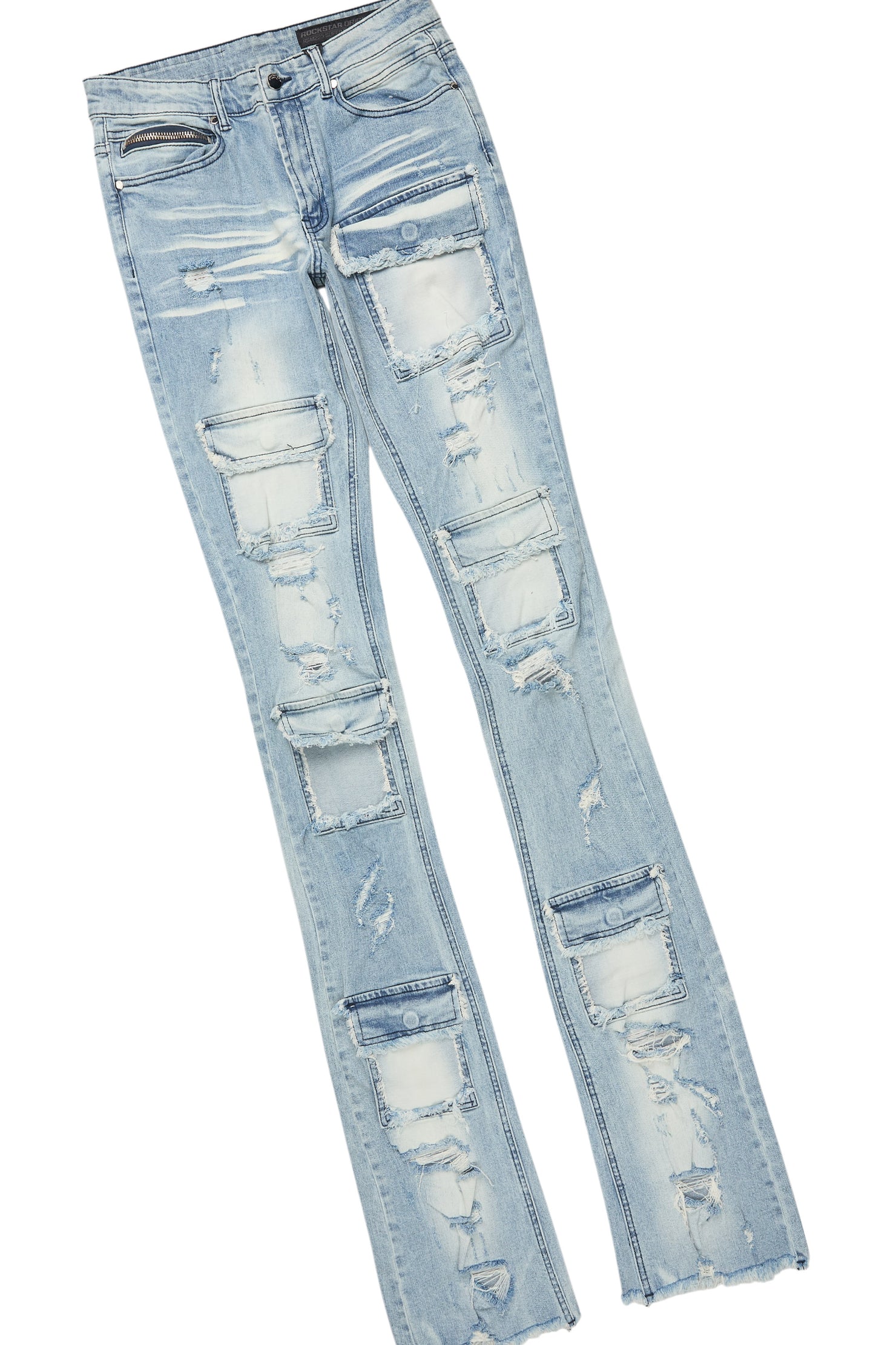 Bubble White/Pink T-Shirt/Super Stacked Flare Jean Bundle