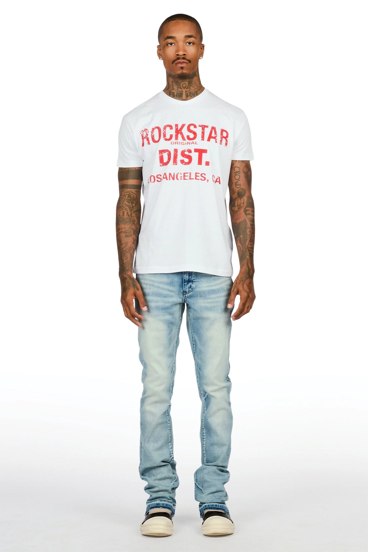 Gambill Medium Blue Stacked Jean