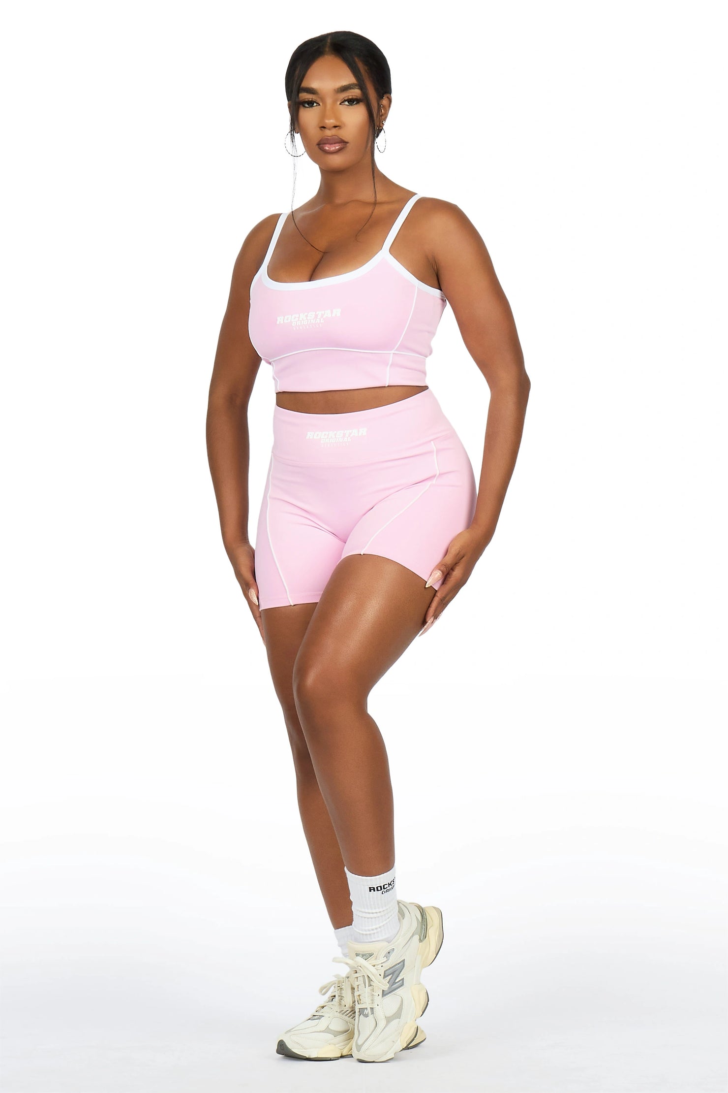 Lamiria Pink Active Bike Short Set