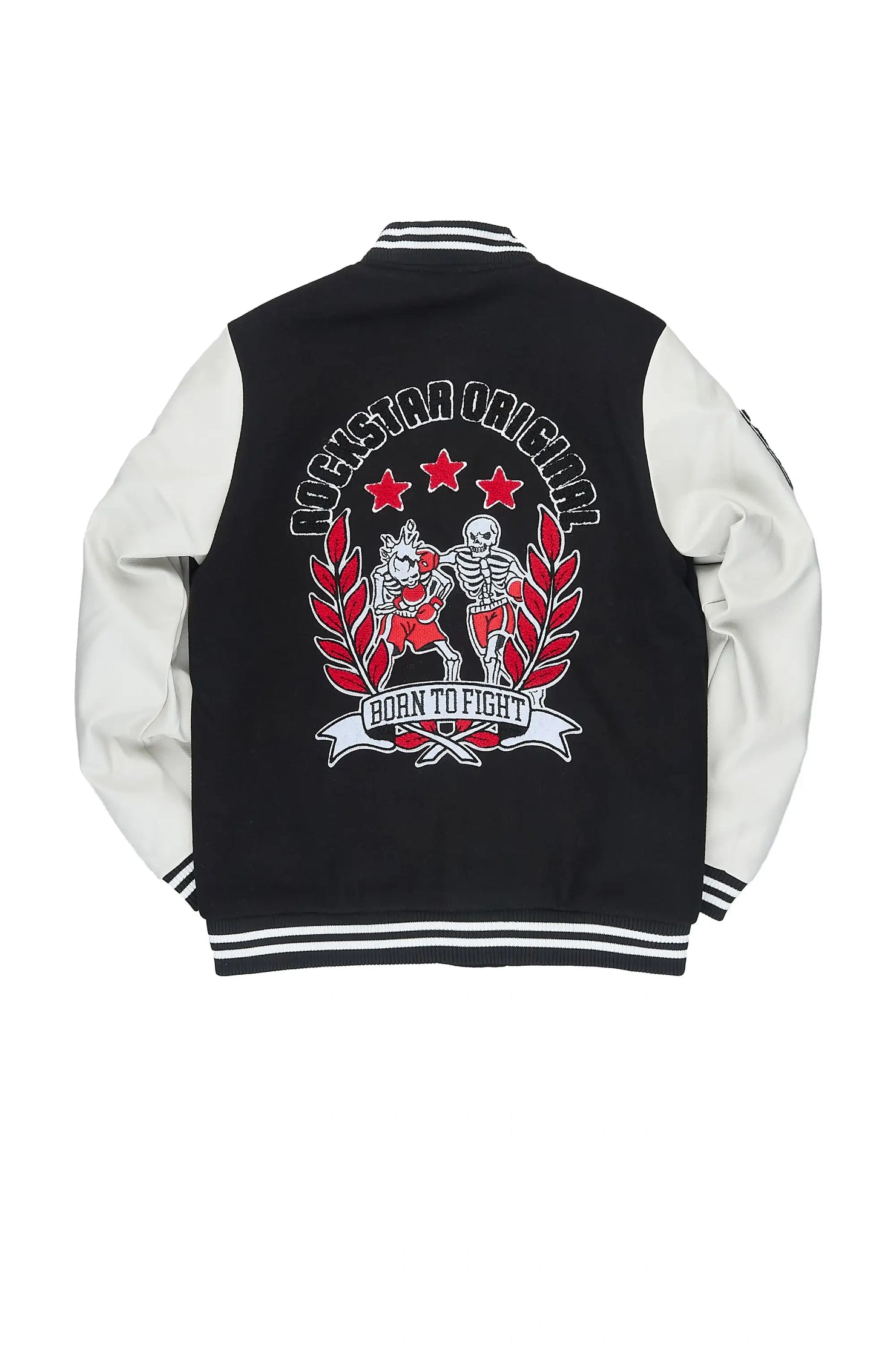 Boys Lutador Black Varsity Jacket