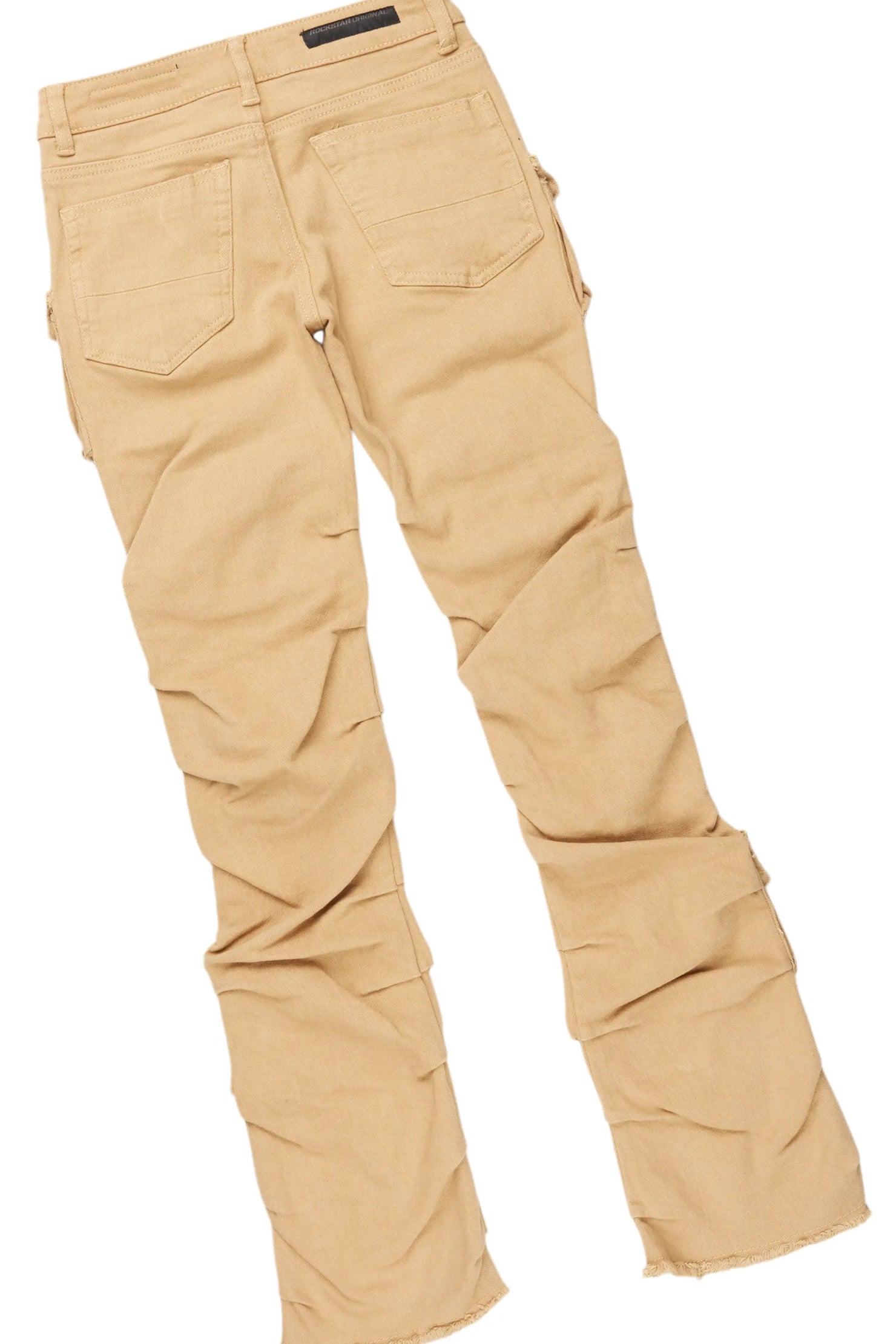 Boys Andros Brown Mohair Hoodie/Stacked Flare Jean Set