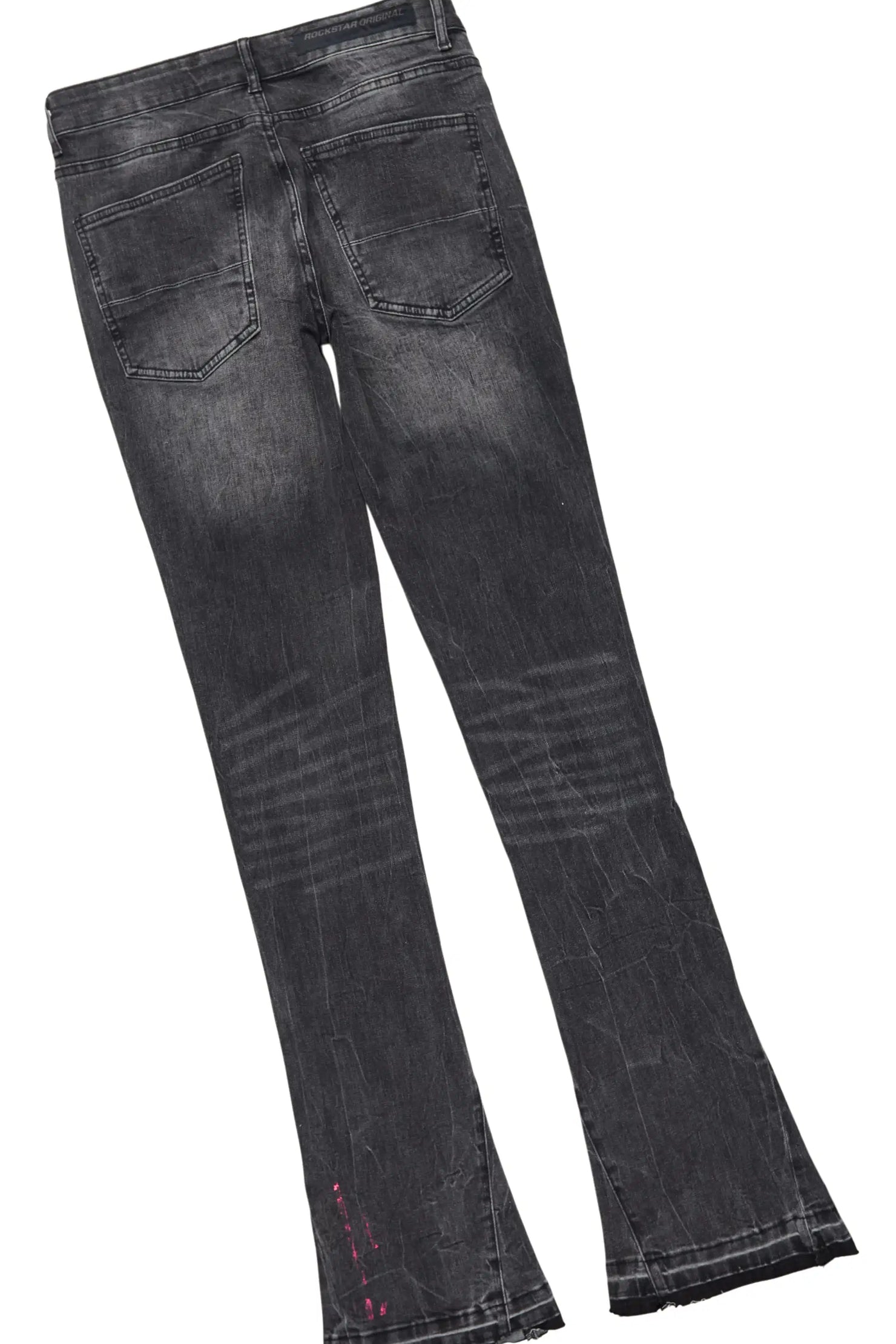 Drako Grey/Dark Grey Hoodie/Stacked Flare Jean Set