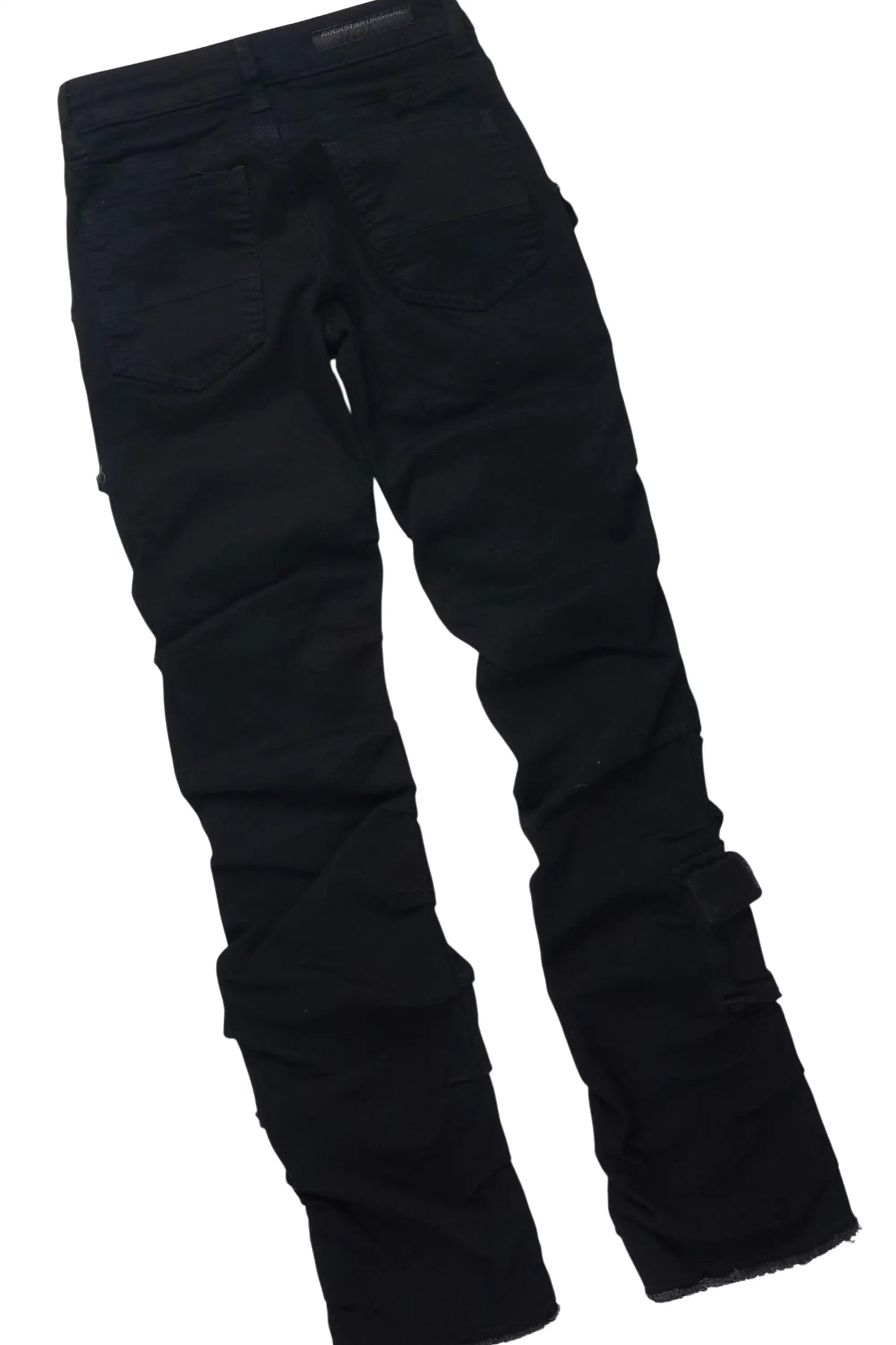 Boys Braddy White/Black T-Shirt/Stacked Painter Jean Set