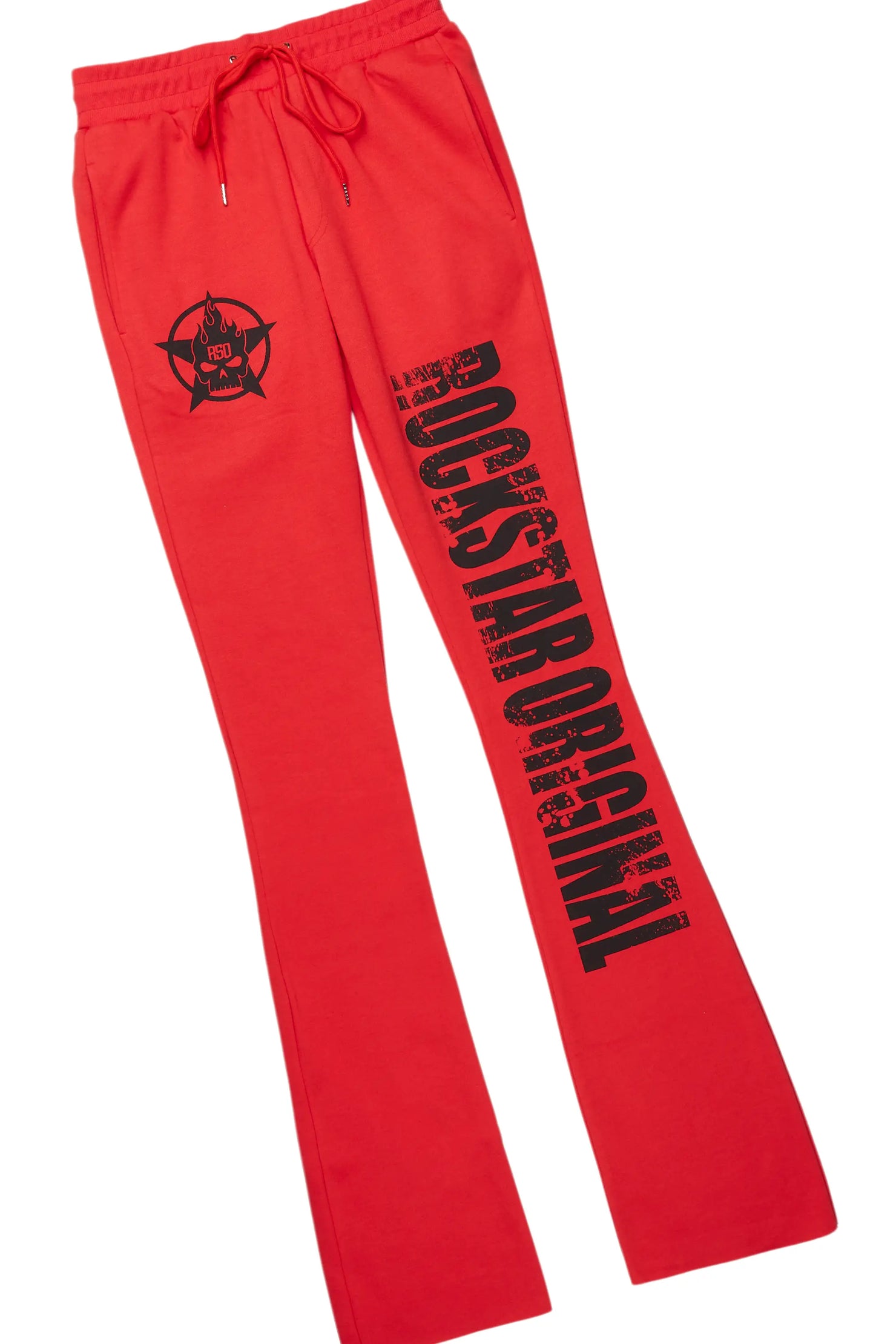 Keve Red T-Shirt Stacked Flare Track Set