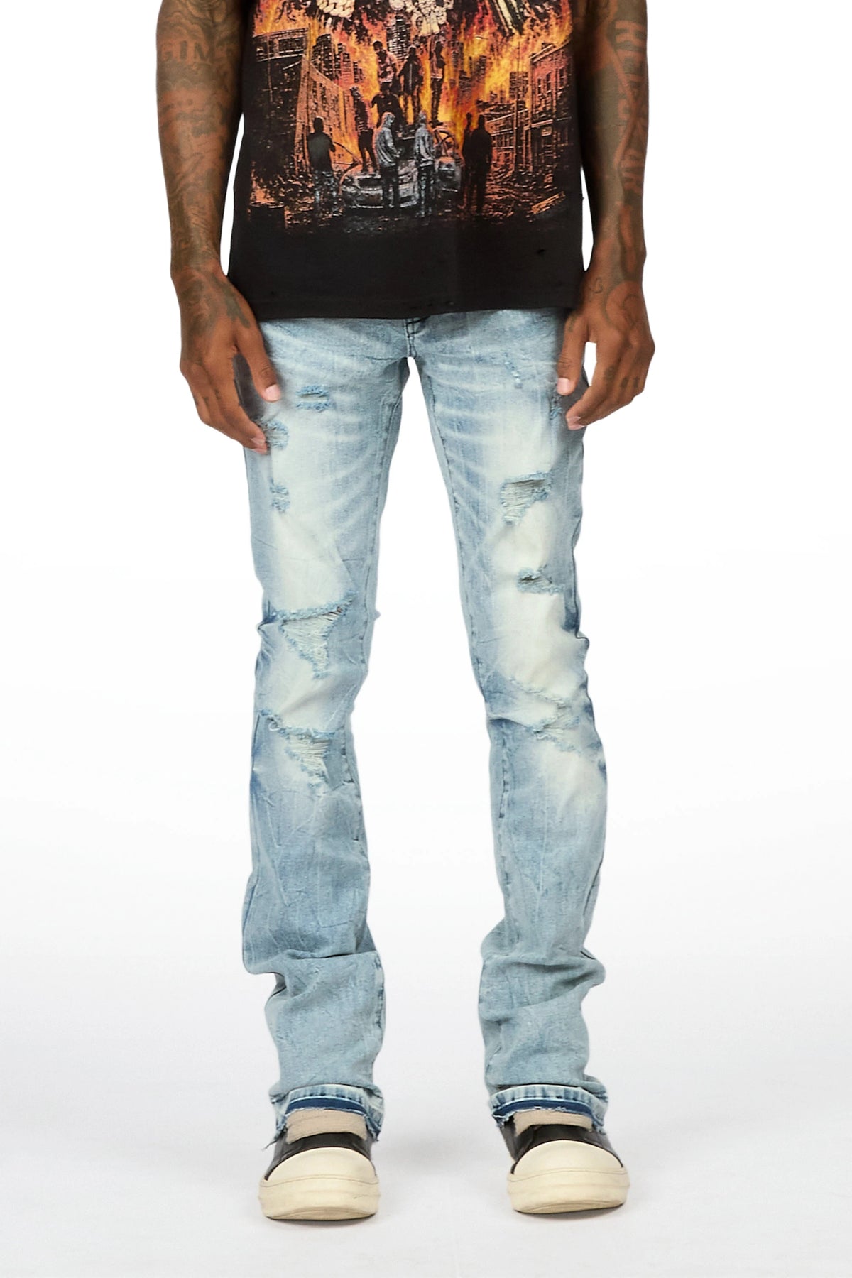 Kurnie Medium Blue Stacked Jean