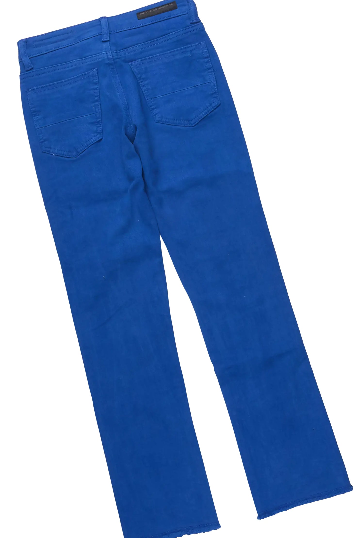 Boys Domaric Royal Blue T-Shirt Stacked Jean Set