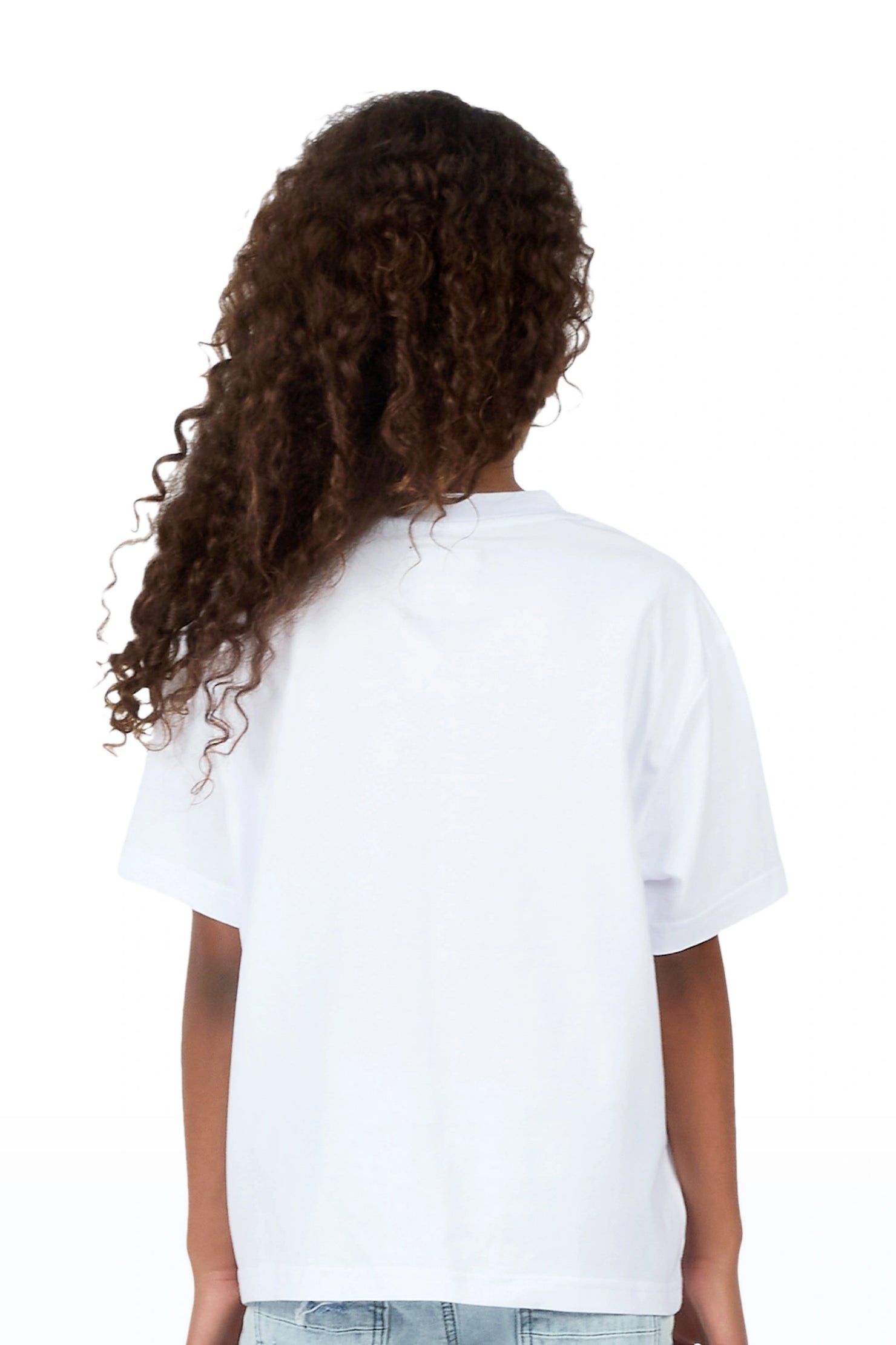 Girls Hazel White Graphic T-Shirt