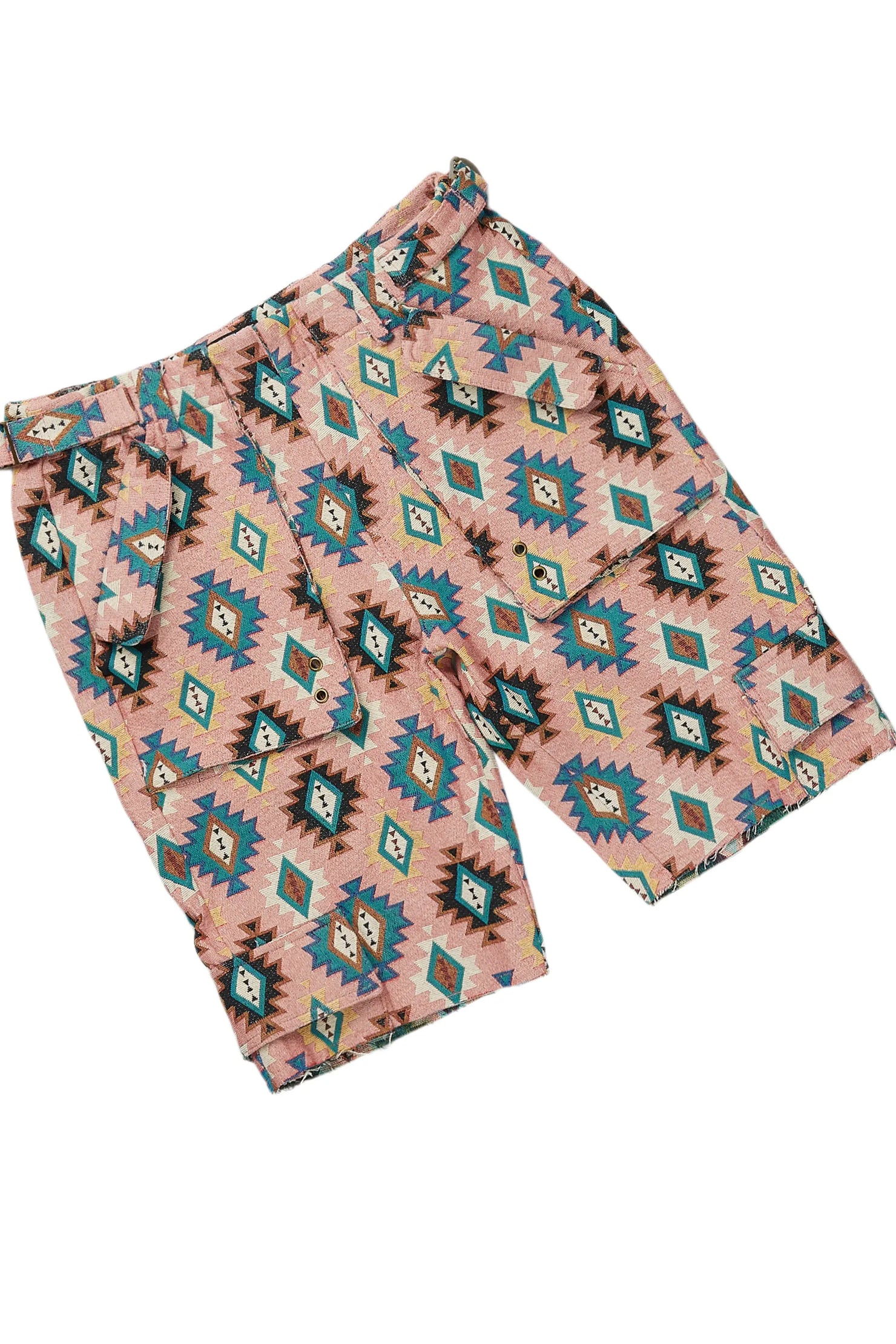 Andraila White/Pink T-Shirt Short Set