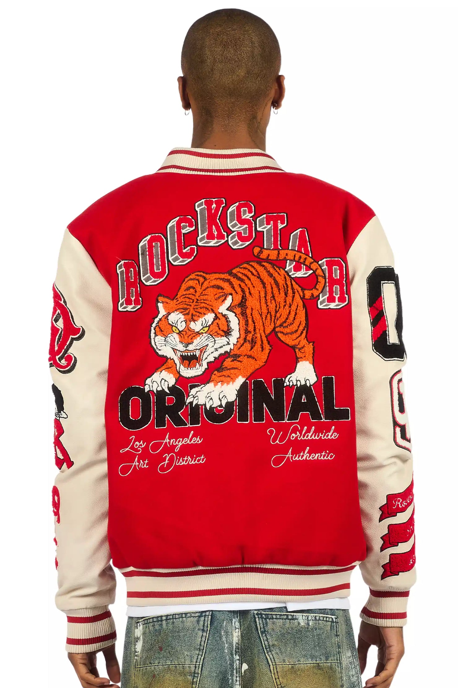 Alaric Red Varsity Jacket