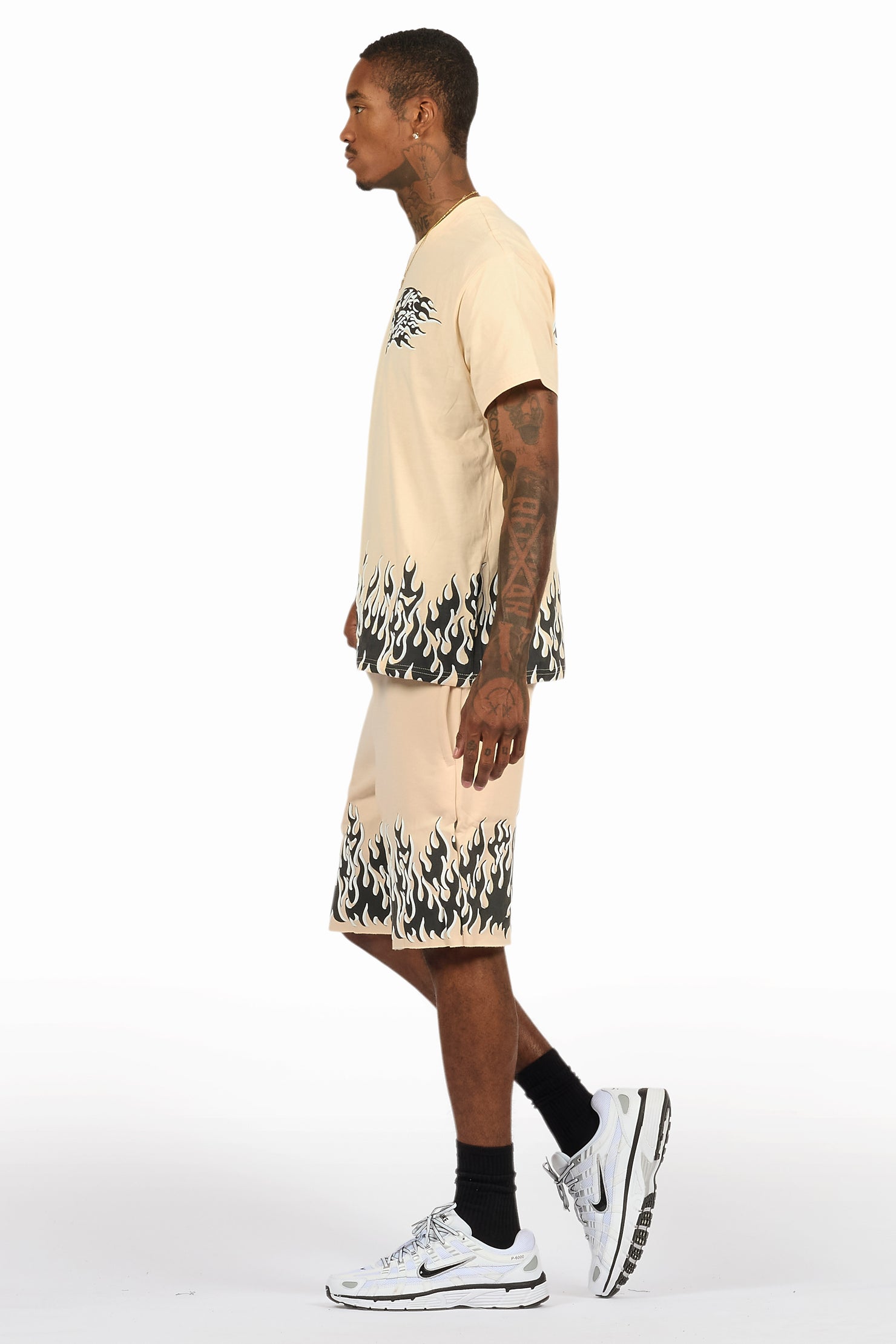 Bubble Beige T-Shirt/Short Set