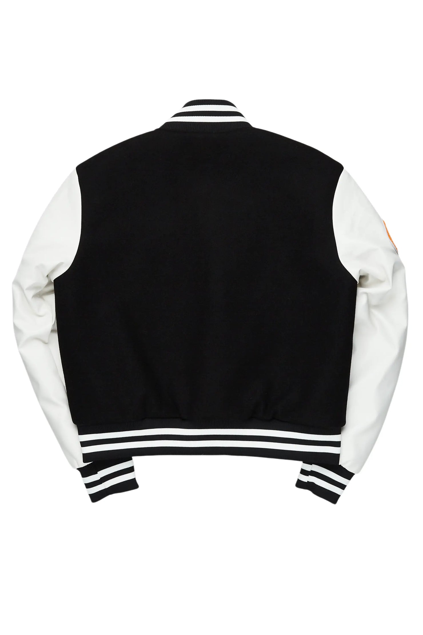 Rosalind Black Oversized Varsity Jacket