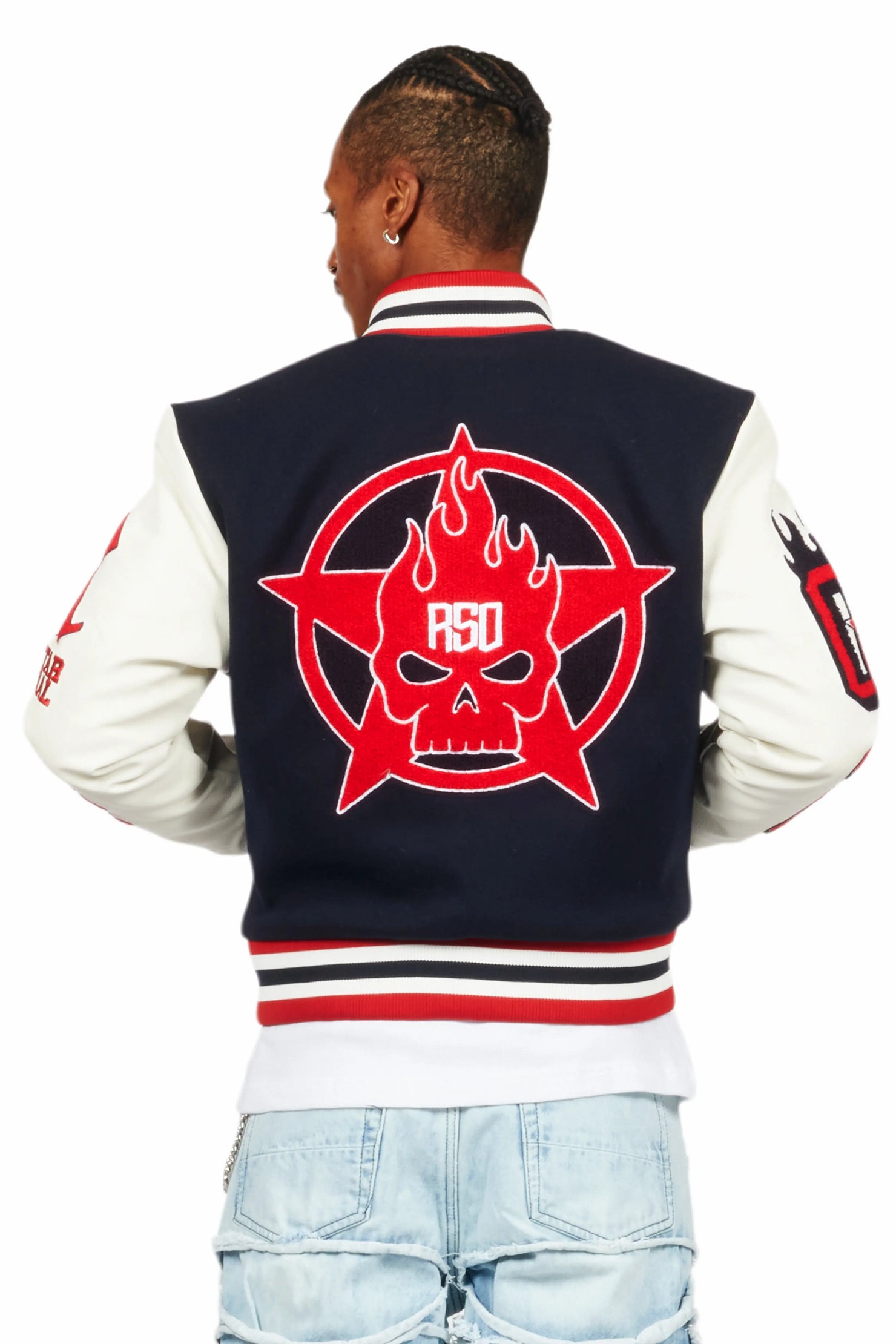 Skoll Navy Varsity Jacket