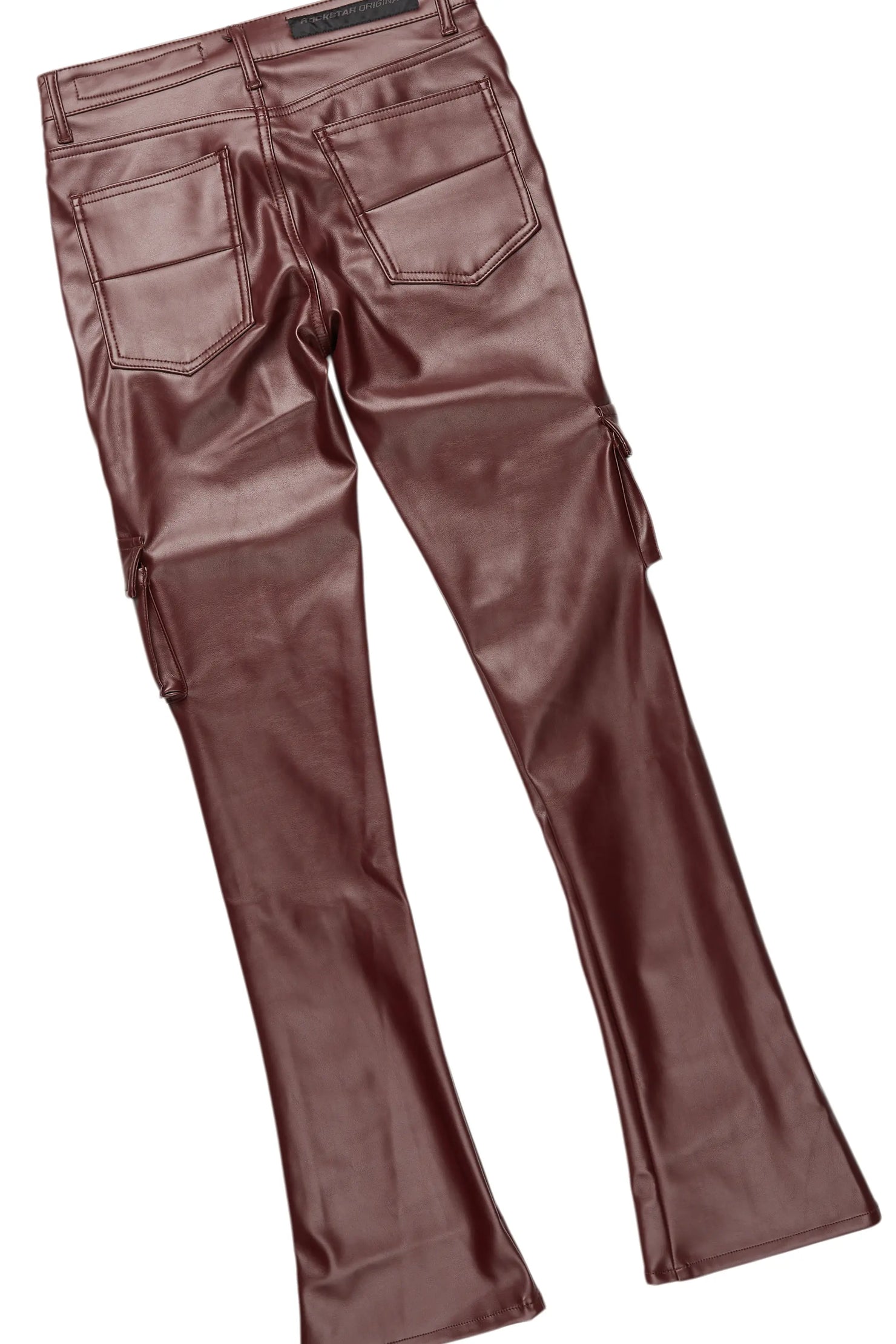 Banyan Black Long Sleeve T-Shirt & Kap Stacked Flare PU Jean Bundle