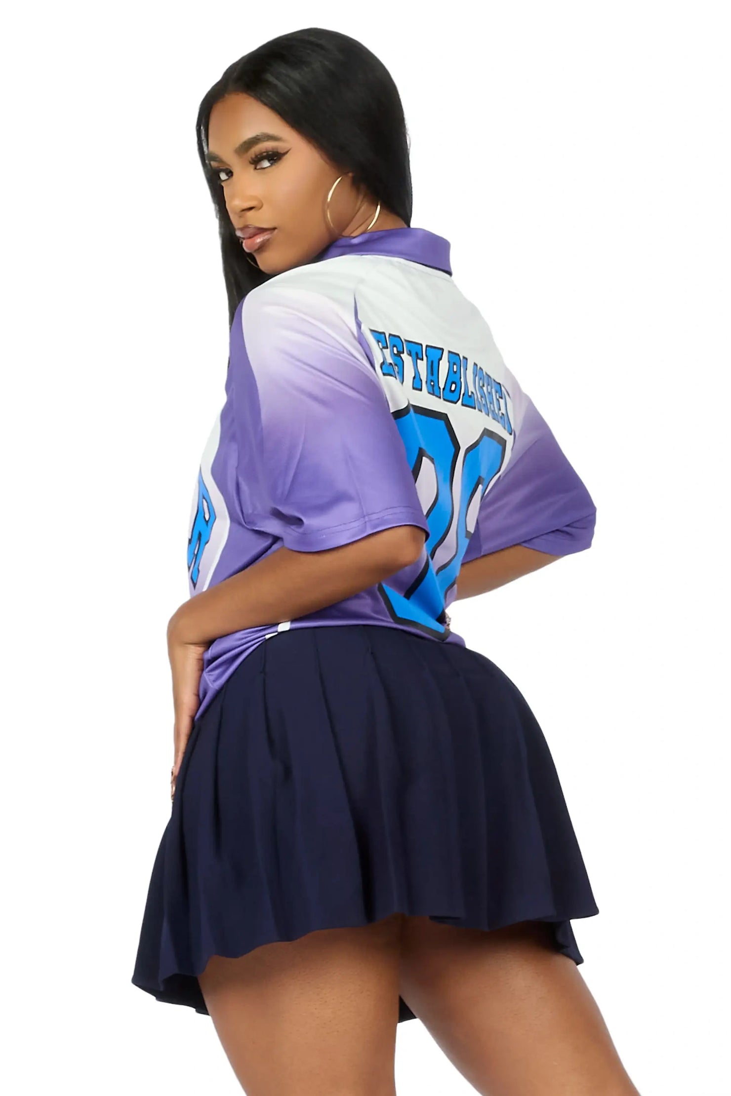 Jaiyaa Purple Graphic Jersey