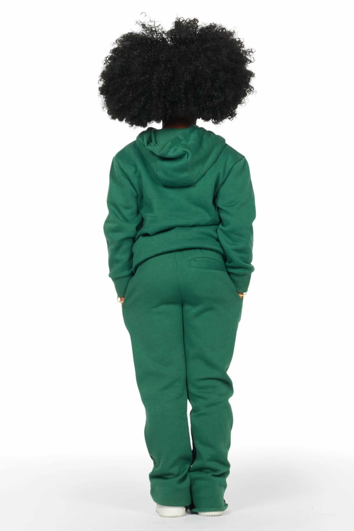 Girls Sargie Green Stacked Pant Set