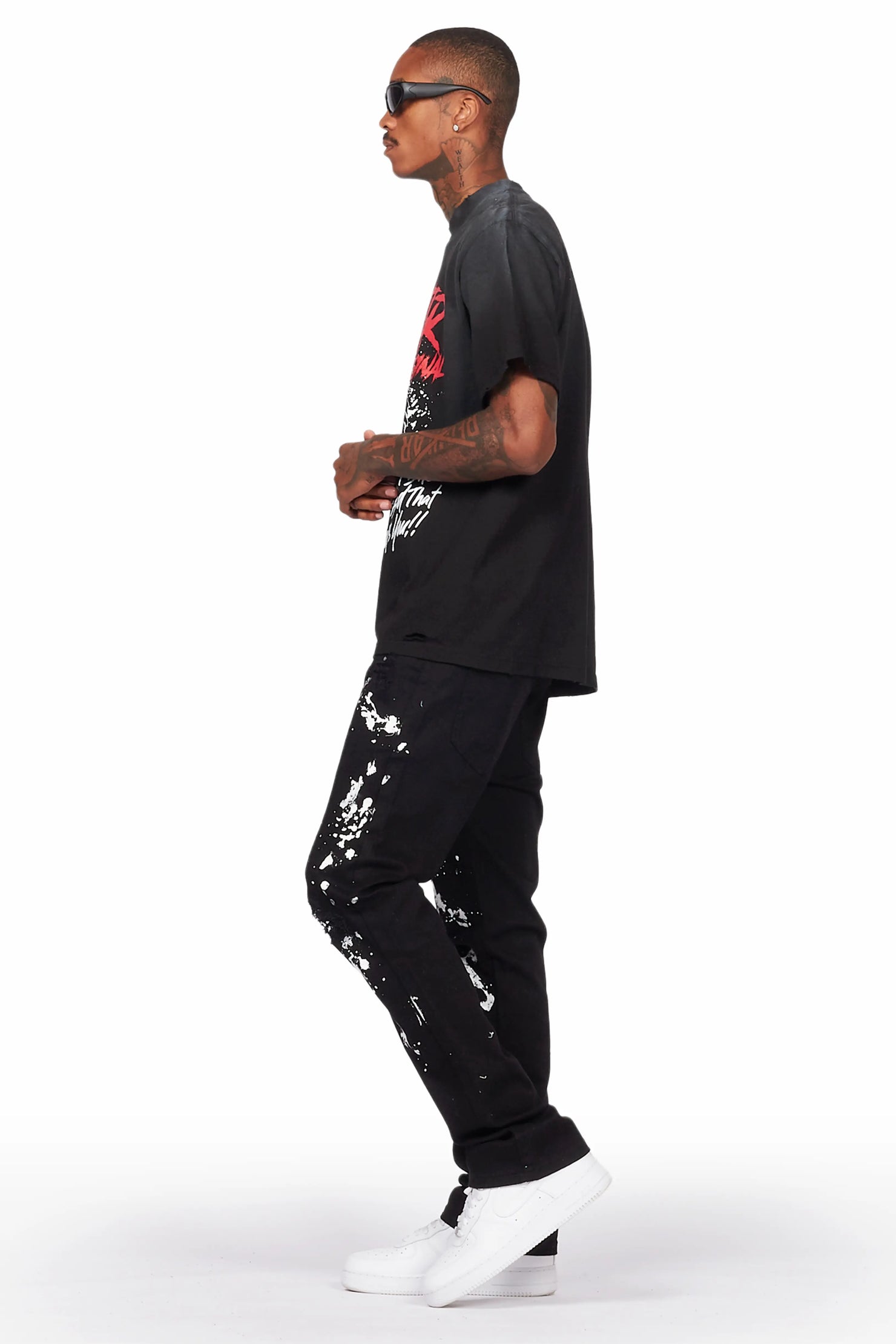 Salus Black Bootcut Painter Jean