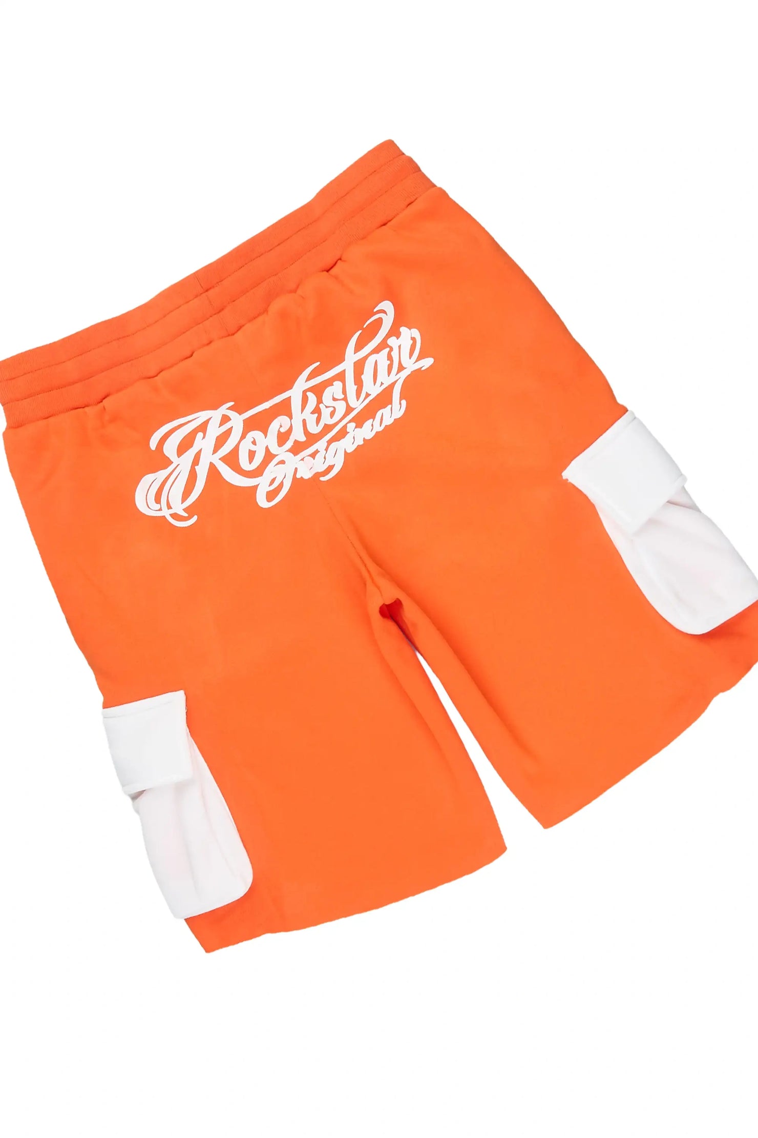 Charise Orange Tank Cargo Short Set