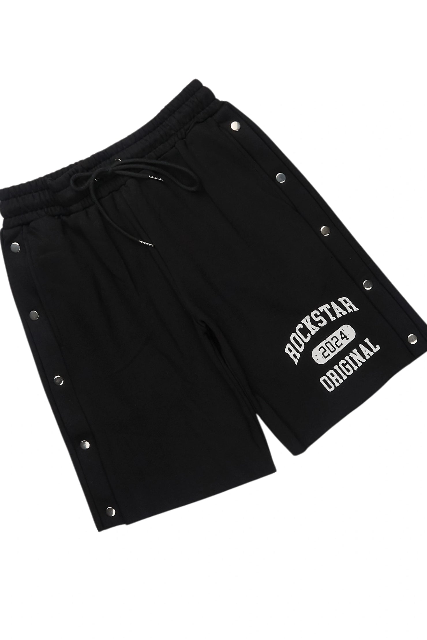 Lex Black Cut Sleeve T-Shirt/Short Set