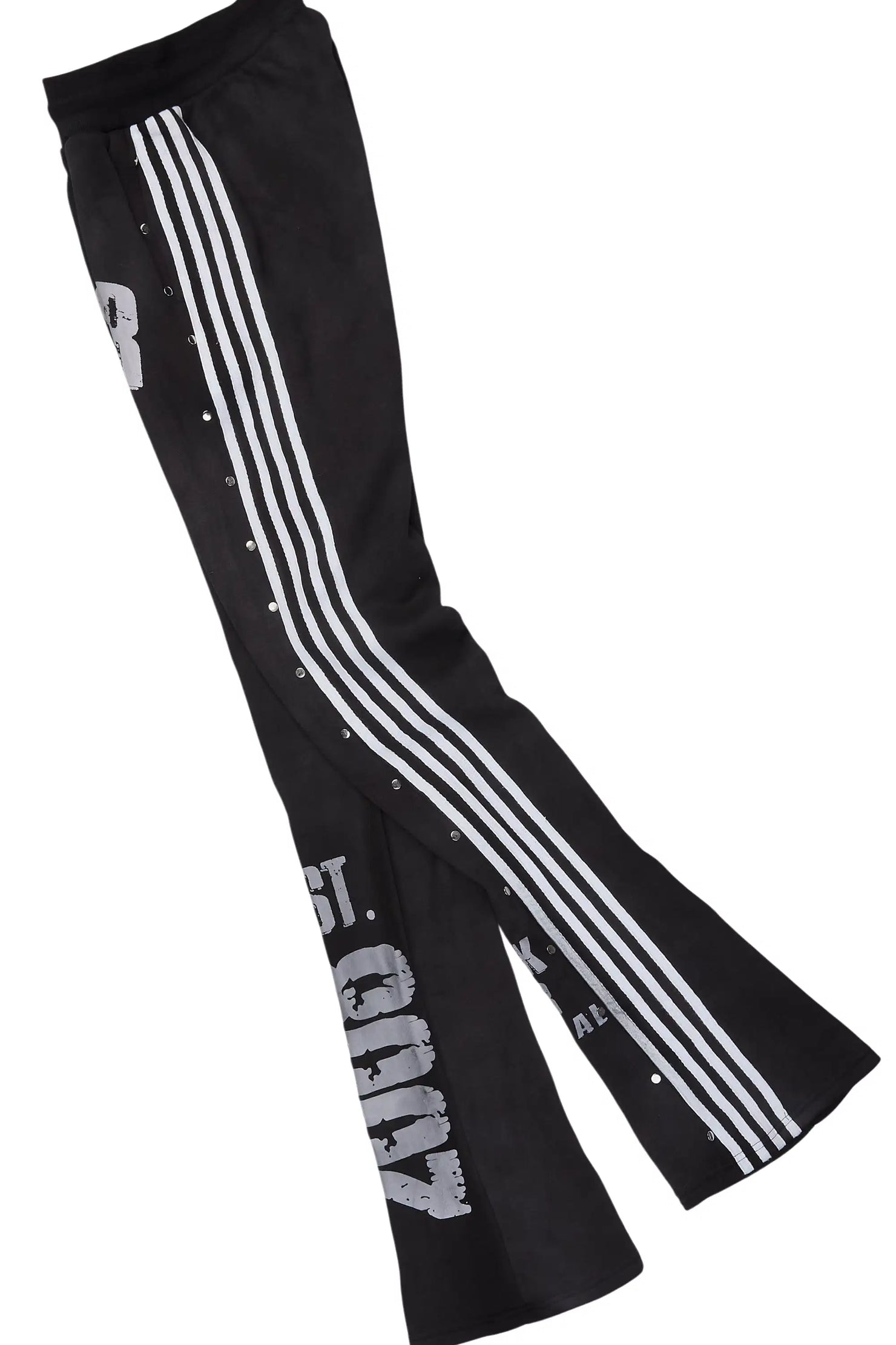 Dontrella Black Rhinestone Zip Up Stacked Trackset
