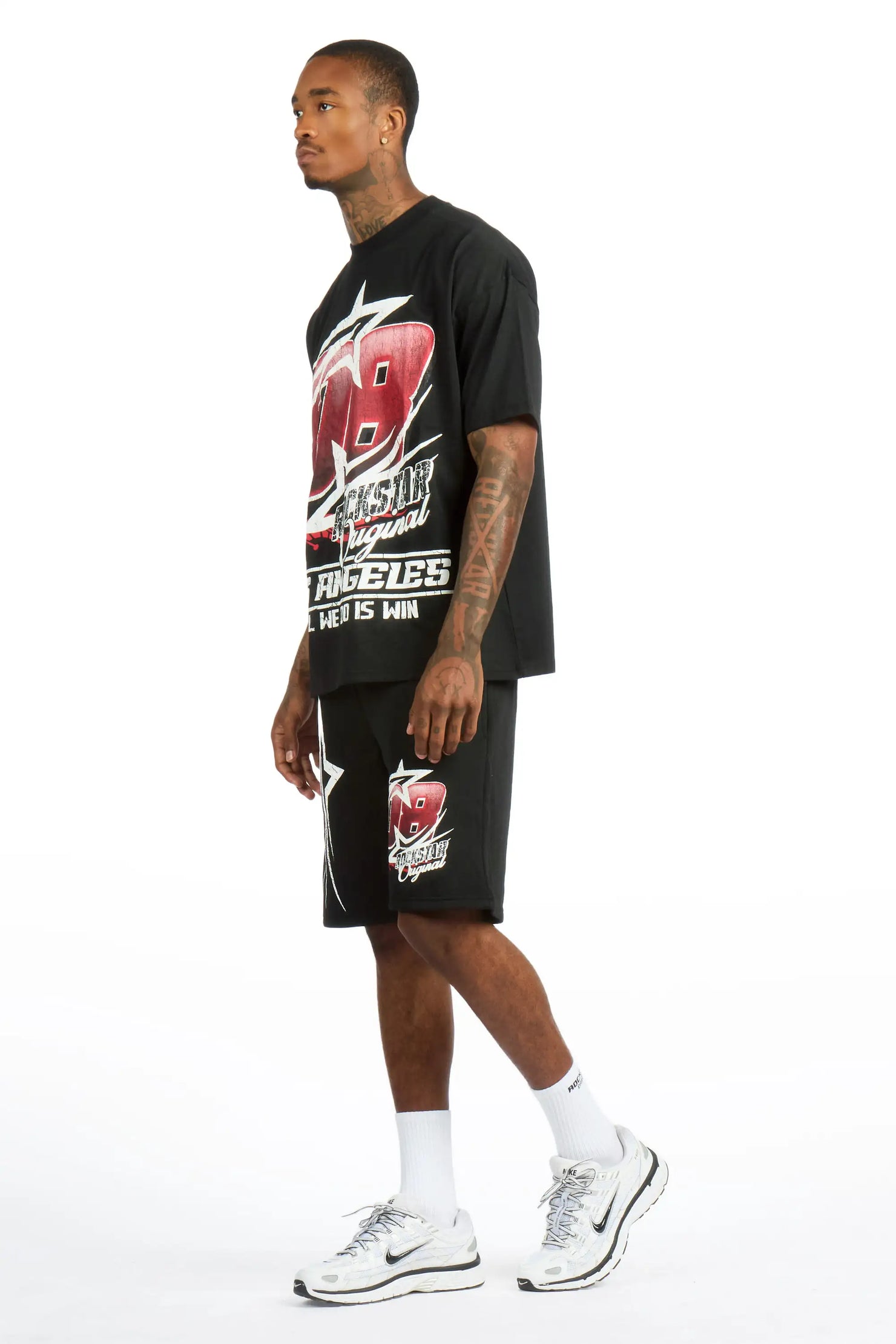 Kastell Black T-Shirt Short Set