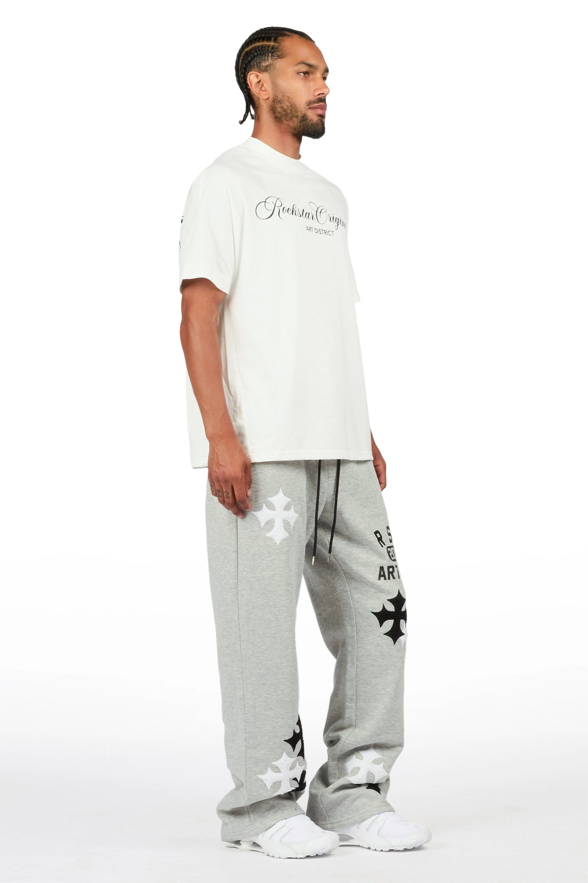 Acacius Heather Grey Relaxed Pant