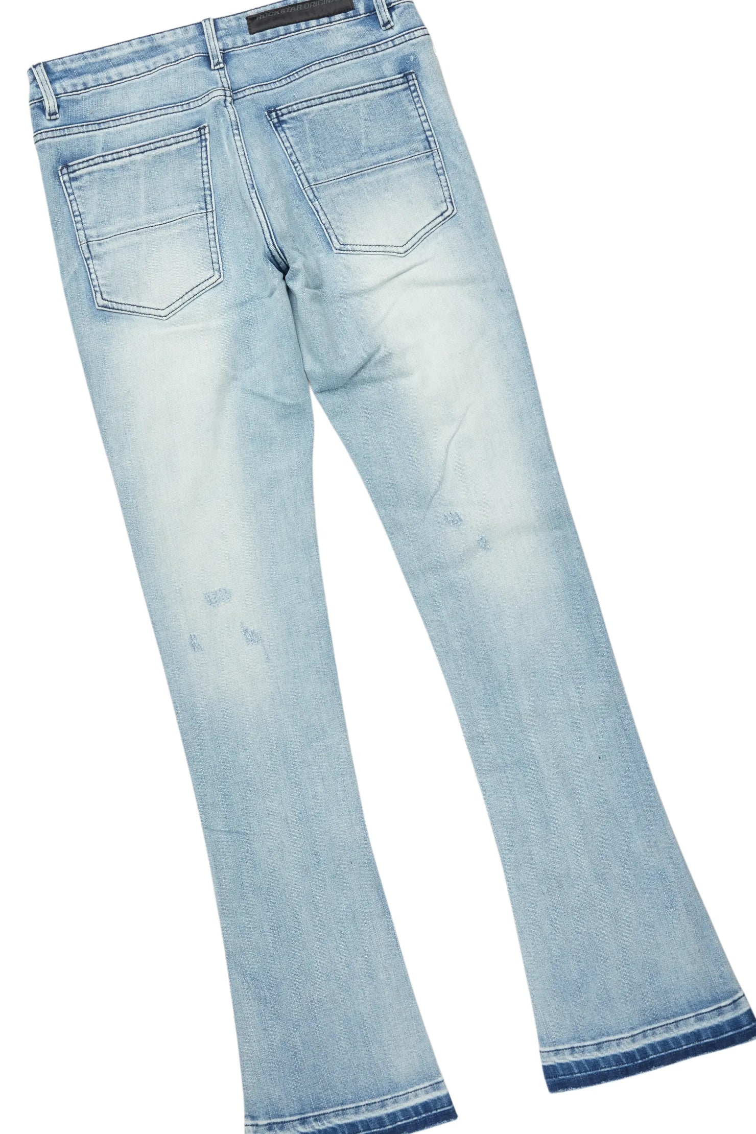 Barton White T-Shirt/Stacked Flare Jean Bundle