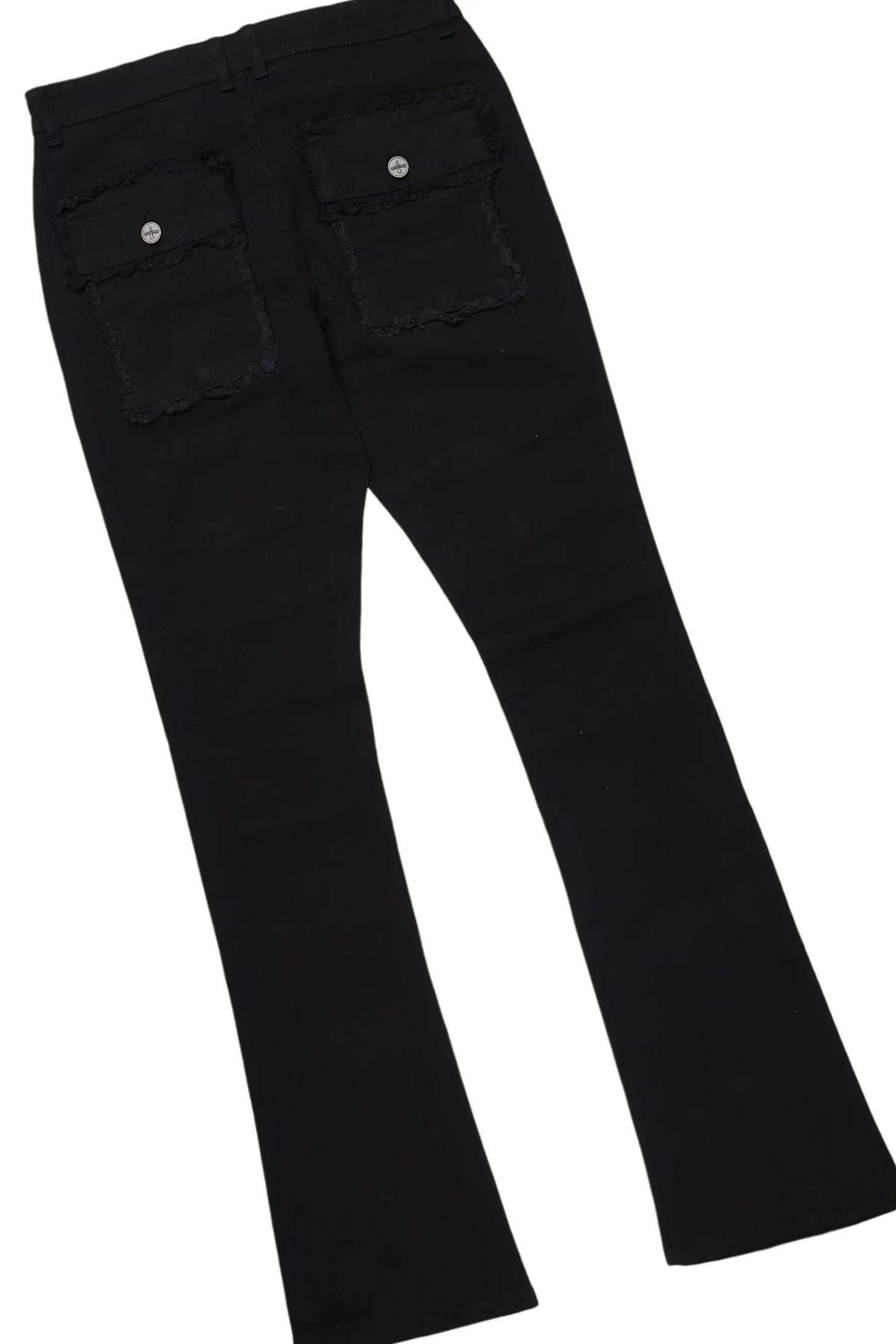 All Seeing Eyes Black Long Sleeve T-Shirt/Stacked Flare Cargo Jean Bundle