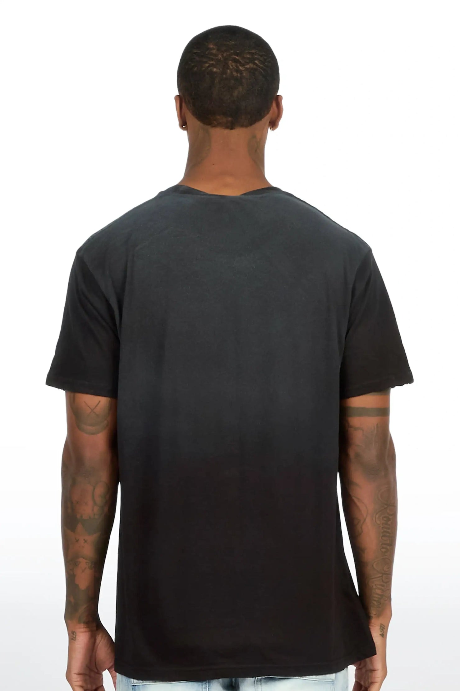 Carmill Black Oversized Graphic T-Shirt