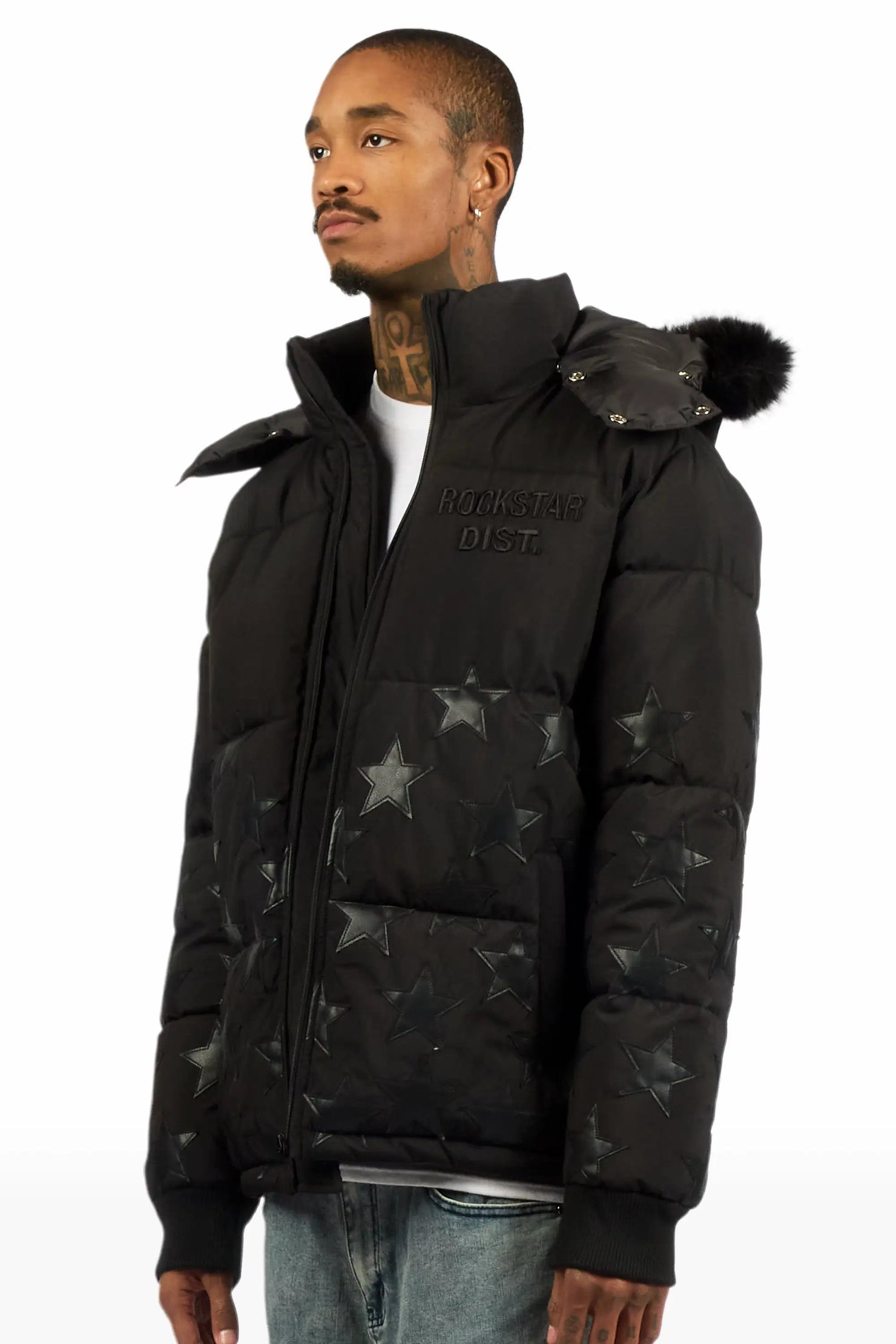 Starlane Black Puffer Jacket