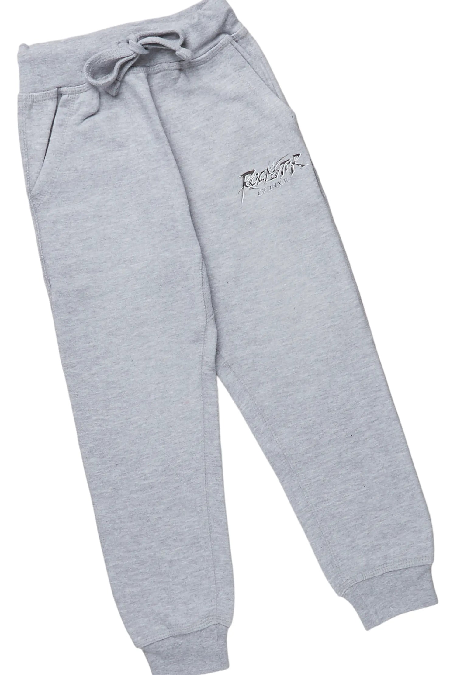 Boys Yashie Heather Grey Hoodie Track Set