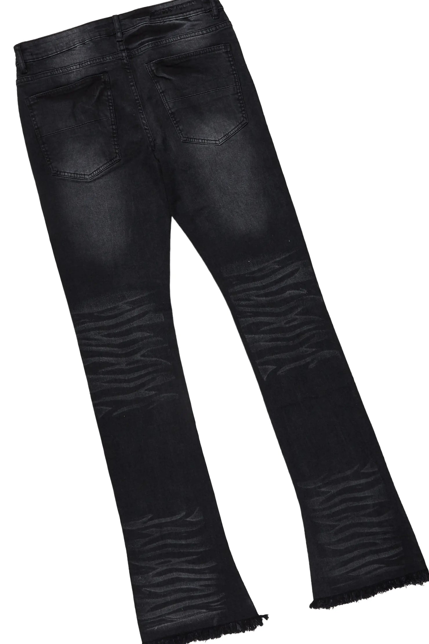 Amina Black/Red T-Shirt/Stacked Flare Jean Set