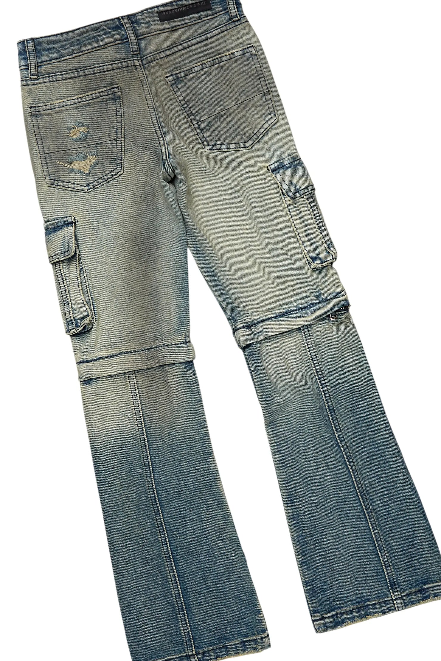 Boys Ponce White T-Shirt/Baggy Fit Jean Set