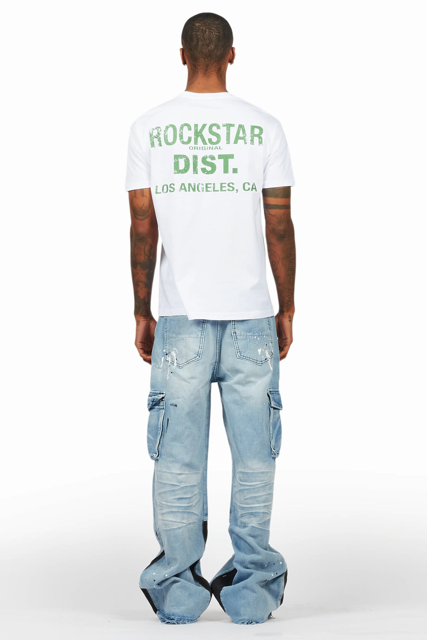 Dubaku Blue Baggy Fit Jean