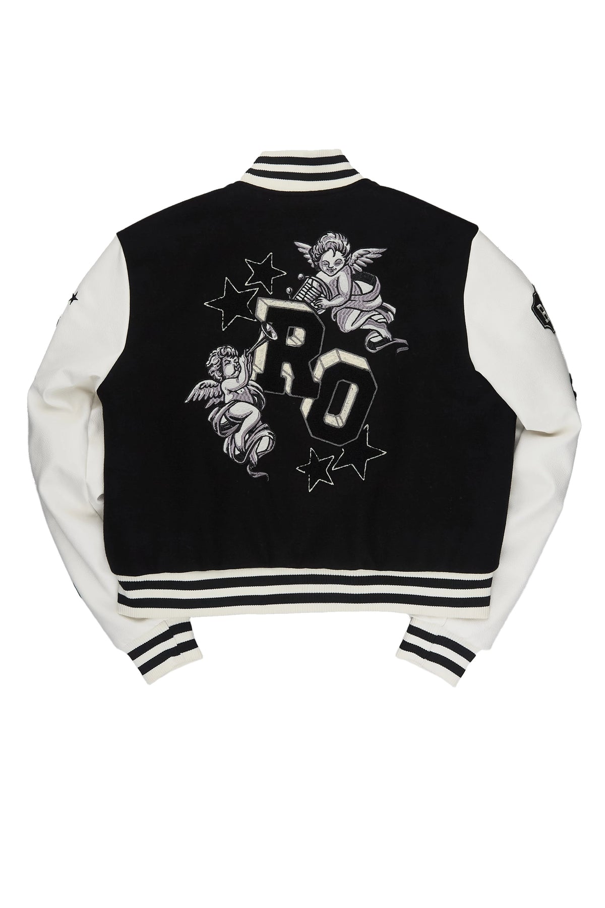 Shamarria Black Oversized Varsity Jacket