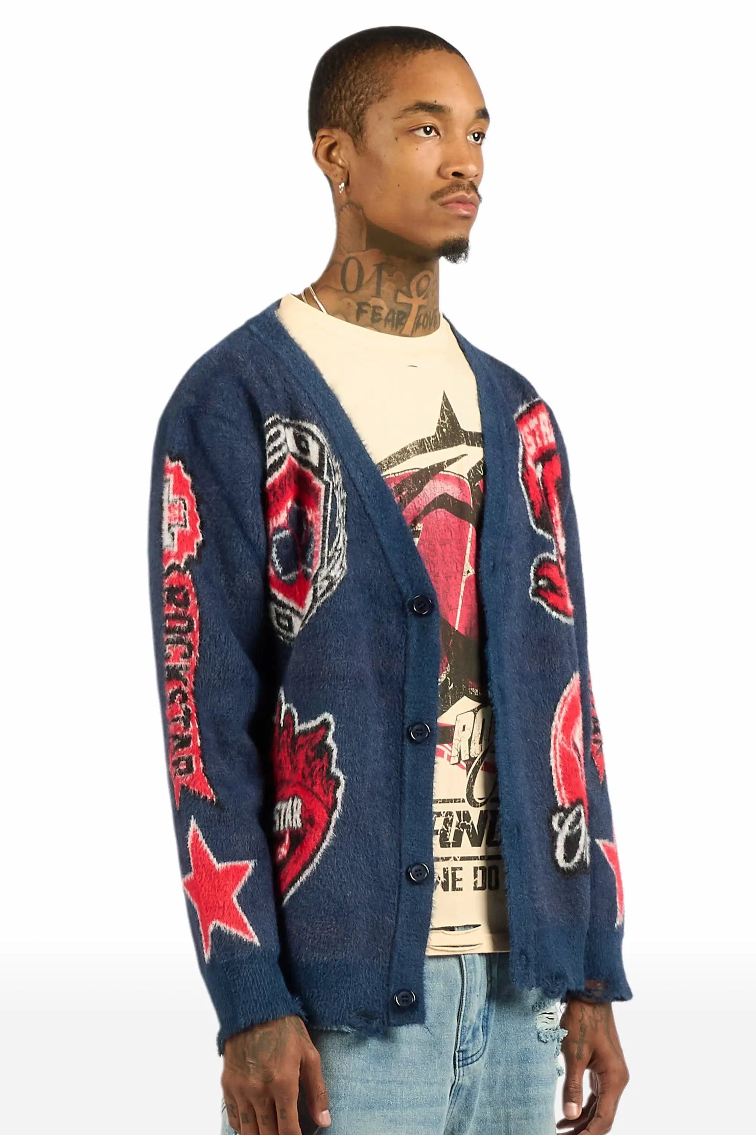 RSO Uni Navy Knit Sweater