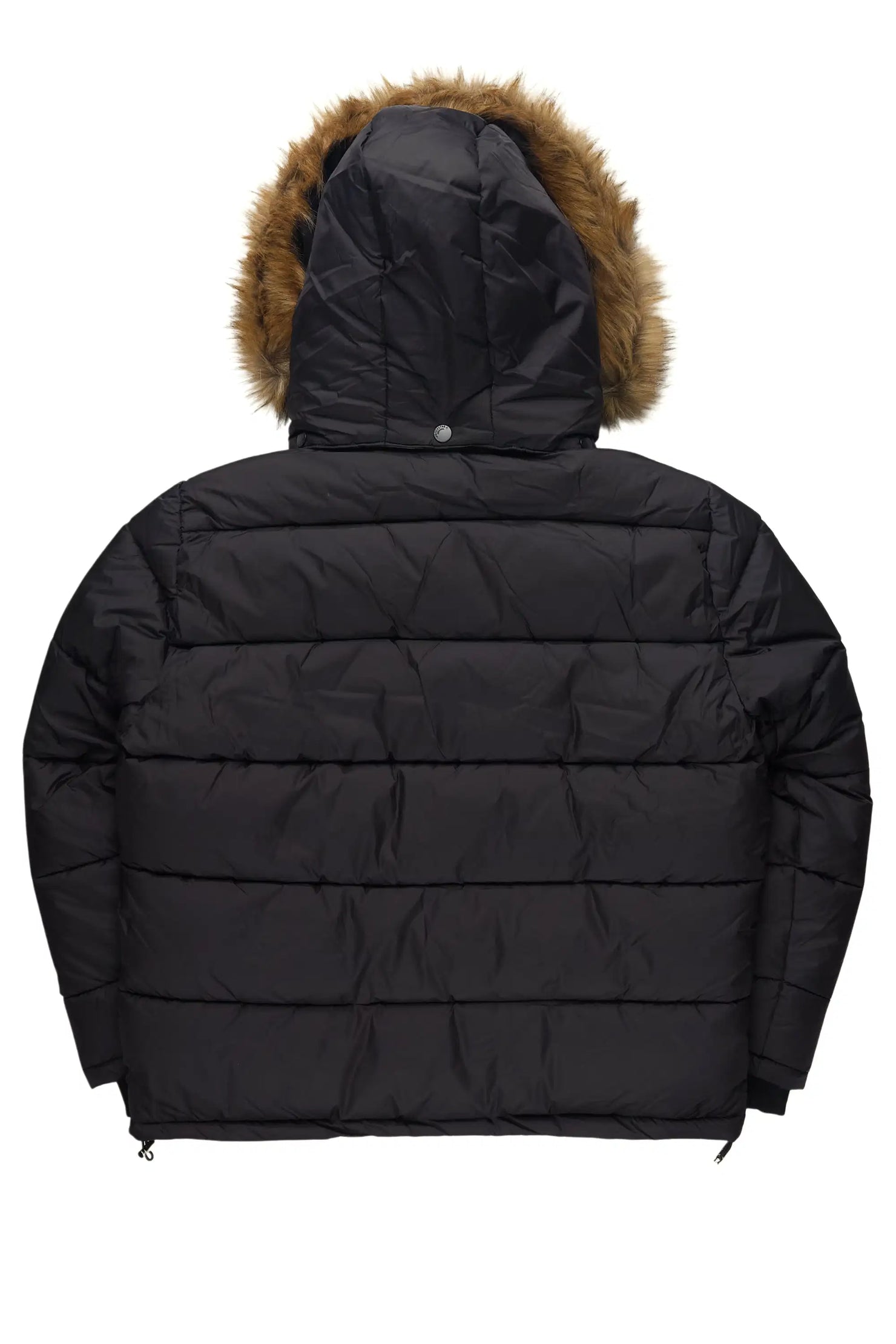 Frostbite Black/Brown Puffer Jacket