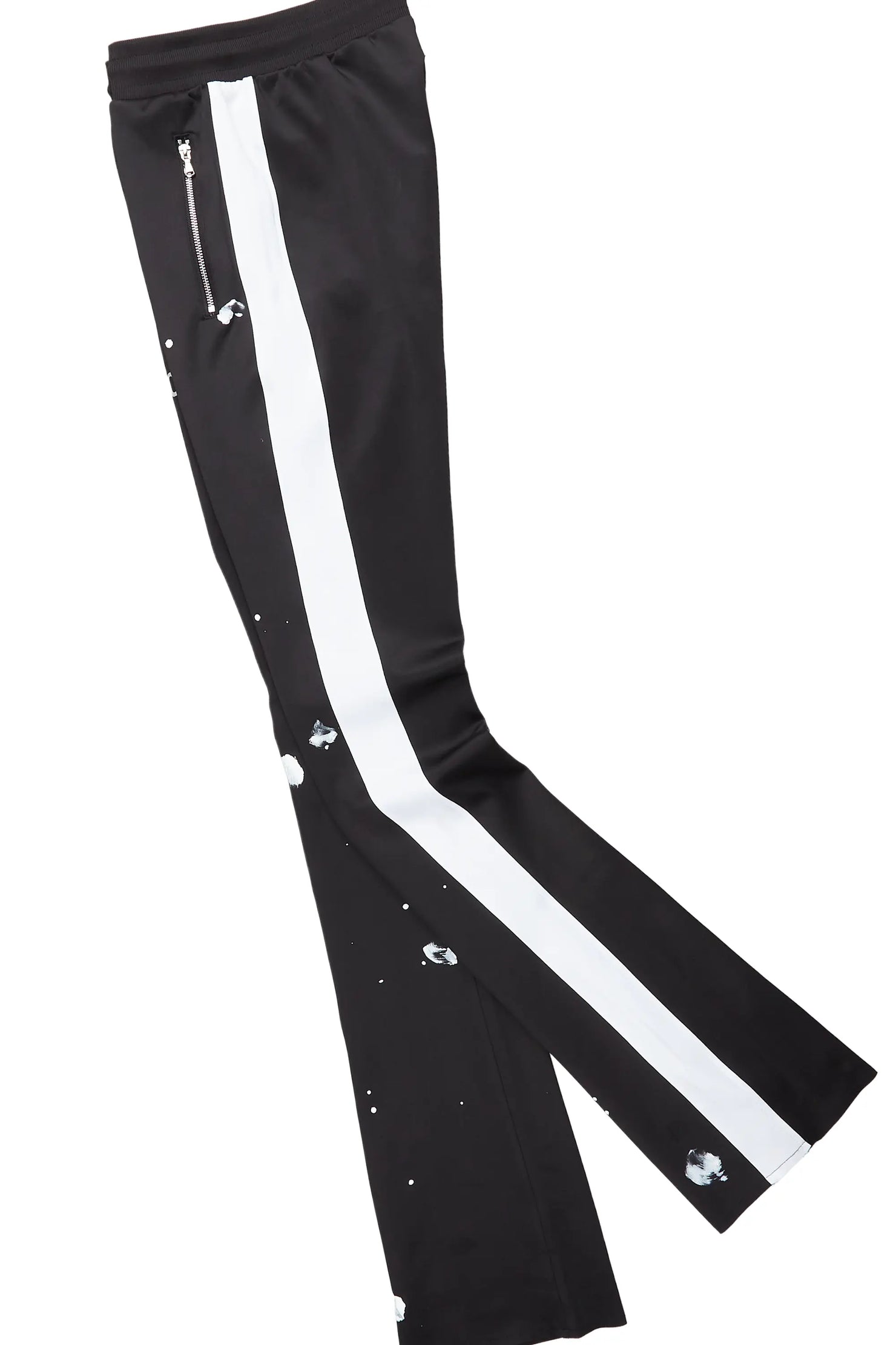 Raffer Black Hoodie/Super Stacked Flare Pant Set