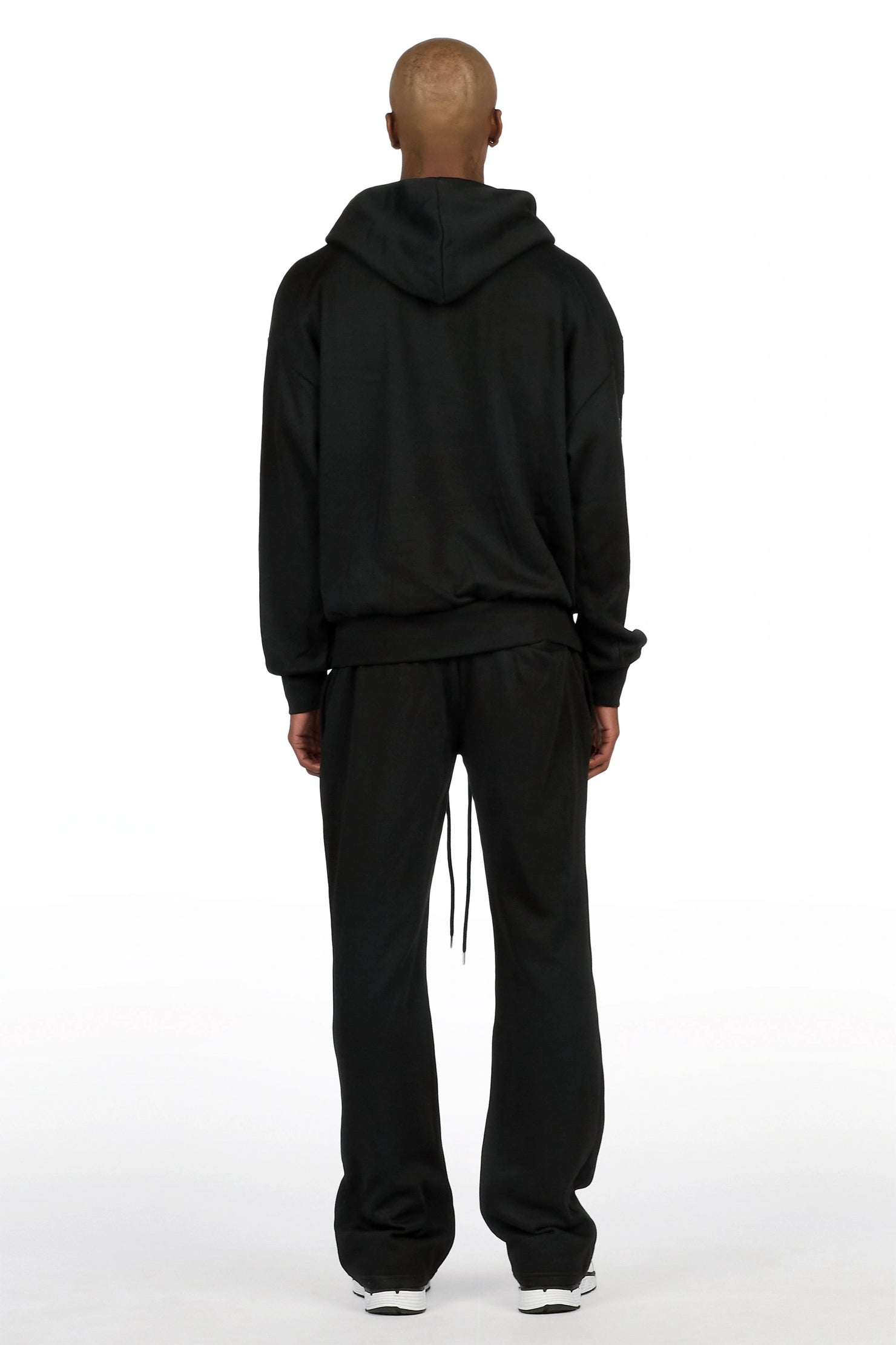Branko Black/White Hoodie Relaxed Track Set