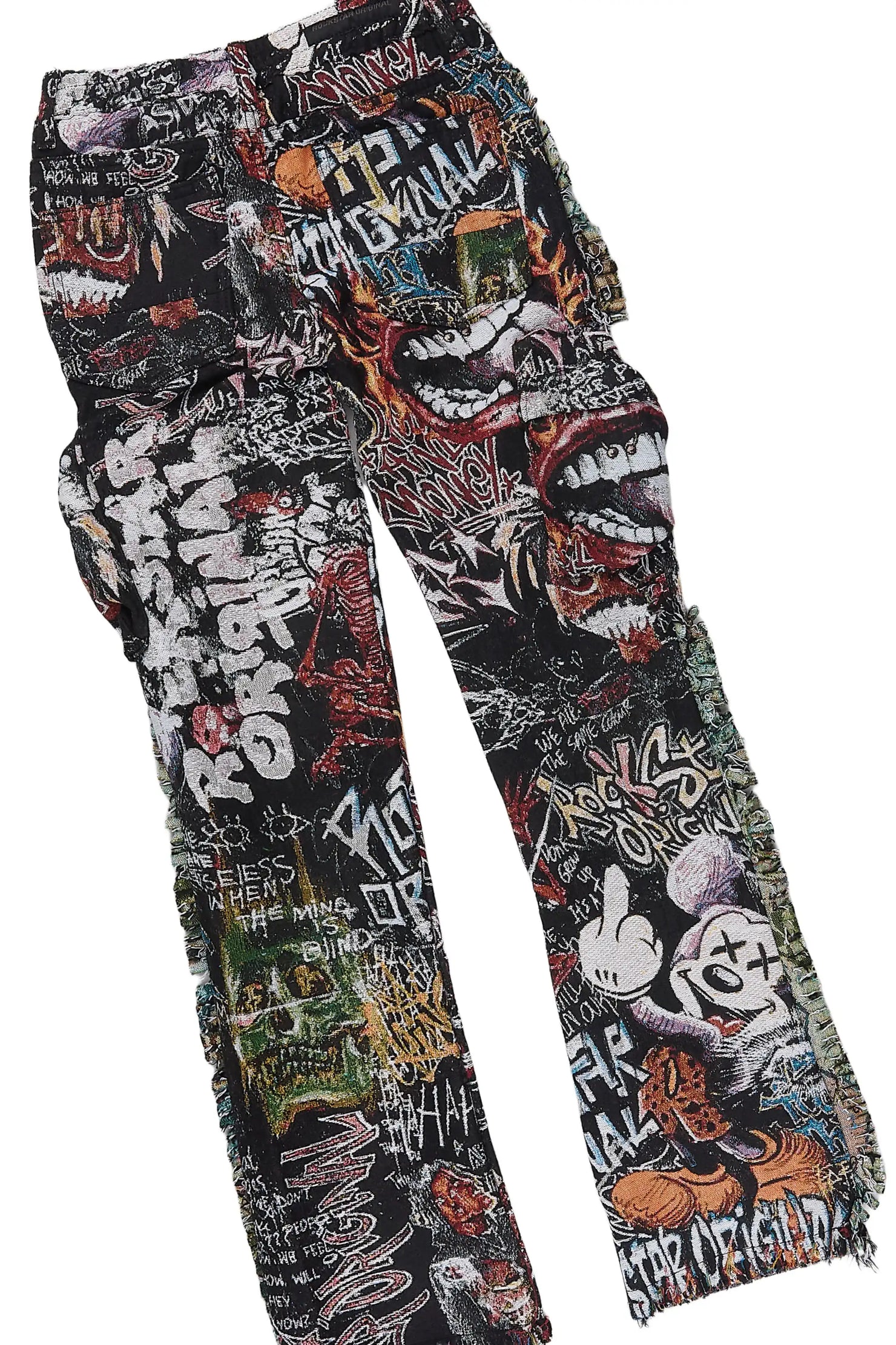 Boys Jett Red/Multi T-Shirt Stacked Jean Set