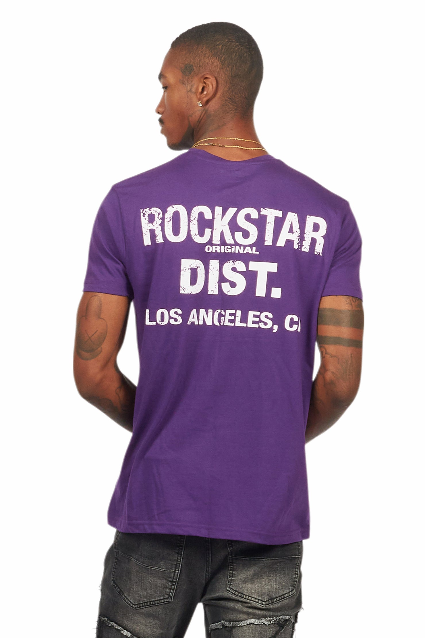 Lake Purple/White Graphic T-Shirt