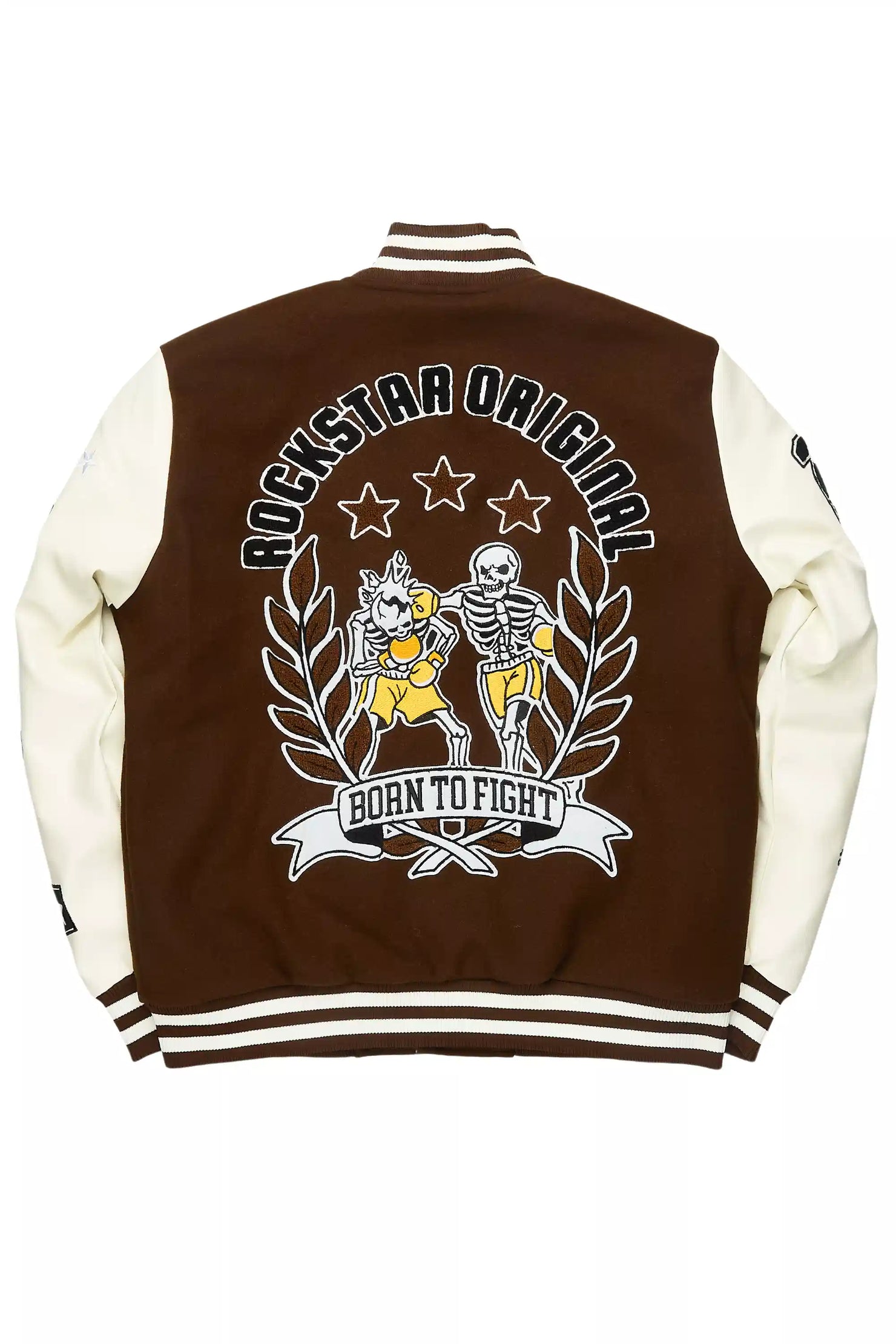 Lutador Brown Varsity Jacket