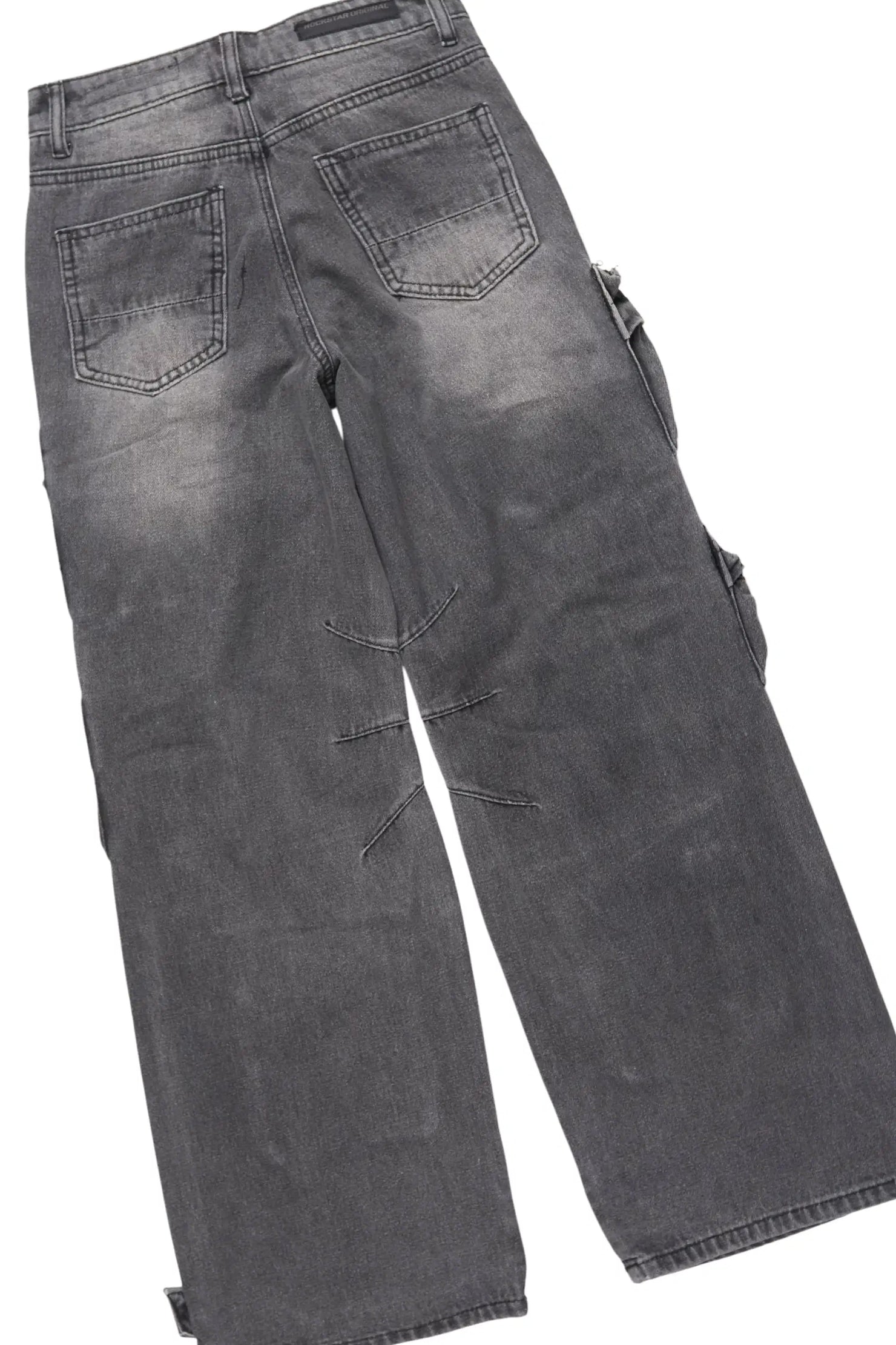 Boys Koen Black Hoodie & Lenz Black Baggy Jean Set